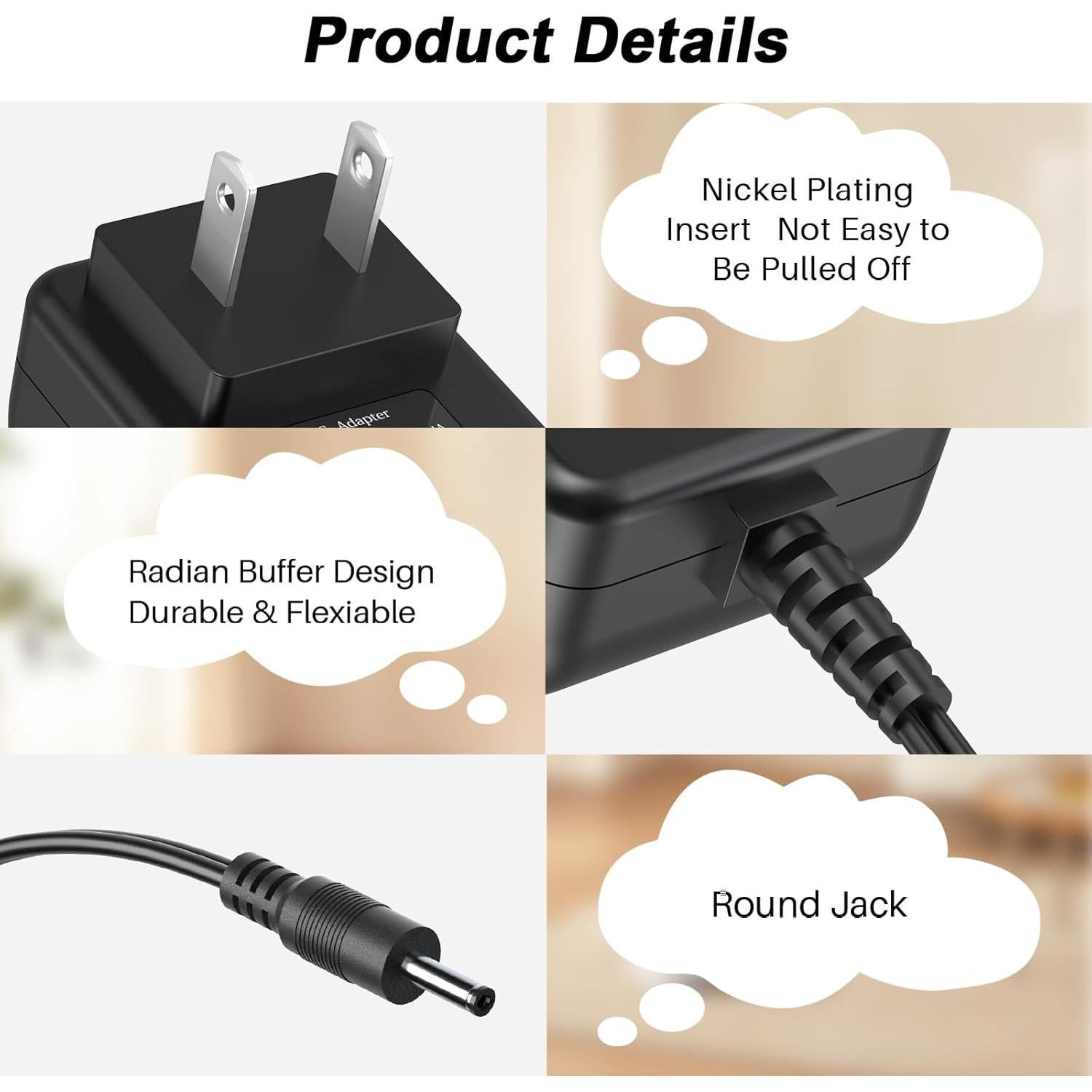 Adaptador de corriente VIFOCUFY 8.4V 1A para persianas eléctricas