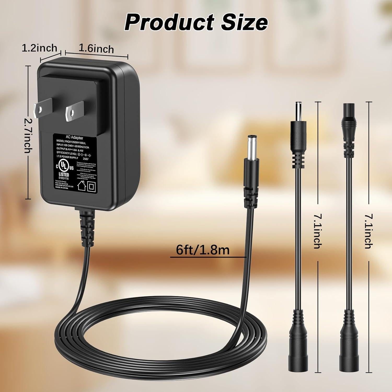 Adaptador de corriente VIFOCUFY 8.4V 1A para persianas eléctricas