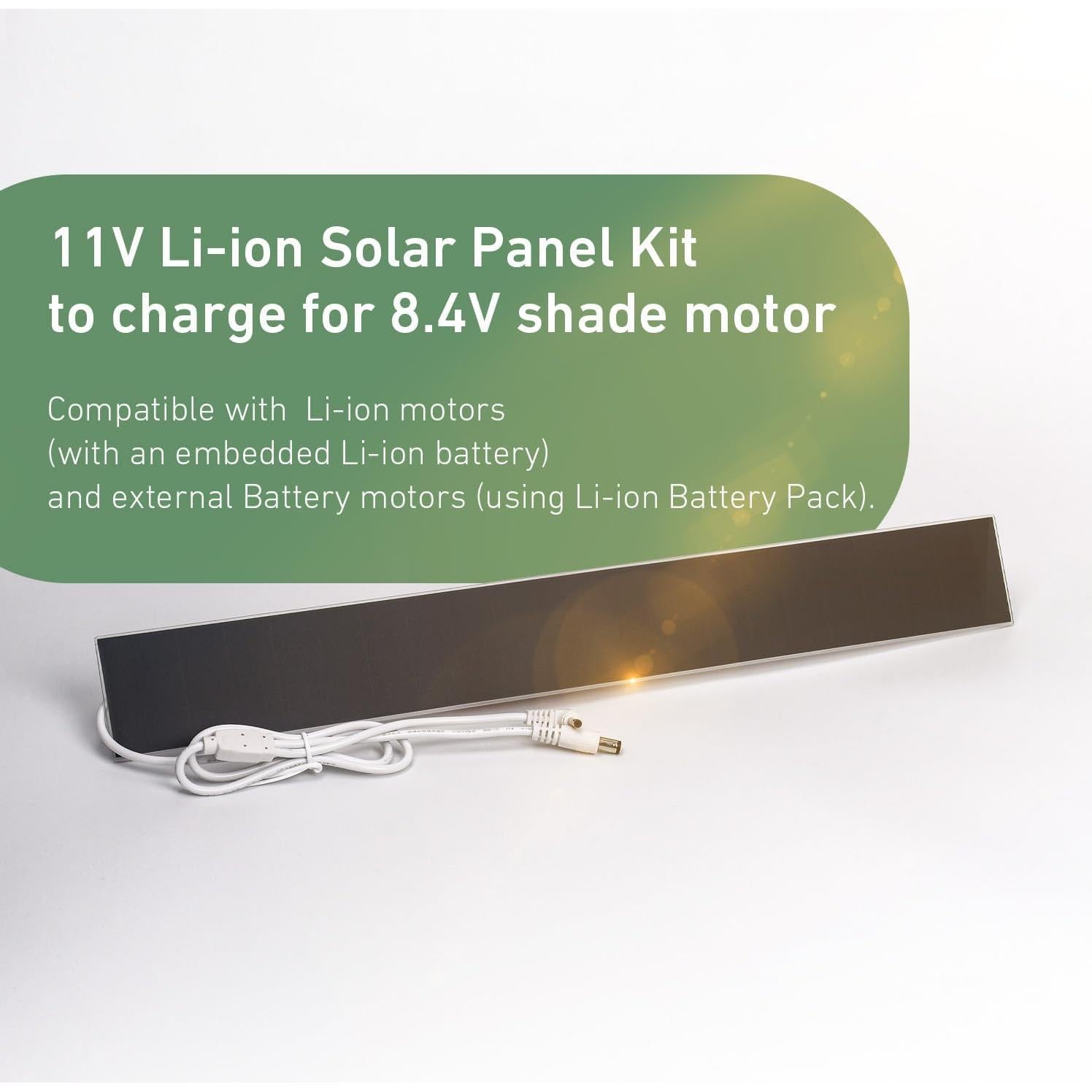 Cargador Solar Rollerhouse 11V 3.5W para Persianas Batería