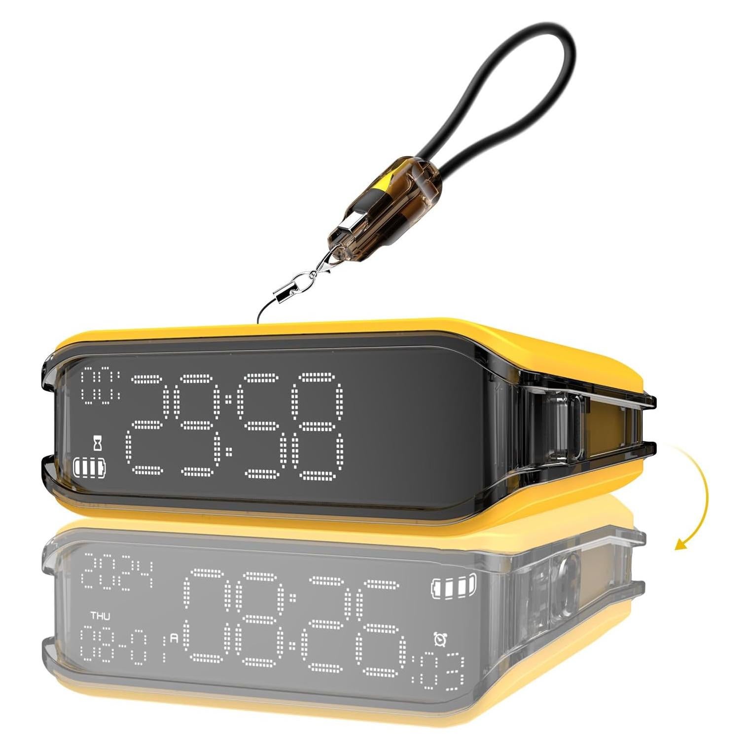 Temporizador Pomodoro V-CHECKER CG11 con Pantalla LED y Batería 5000mAh