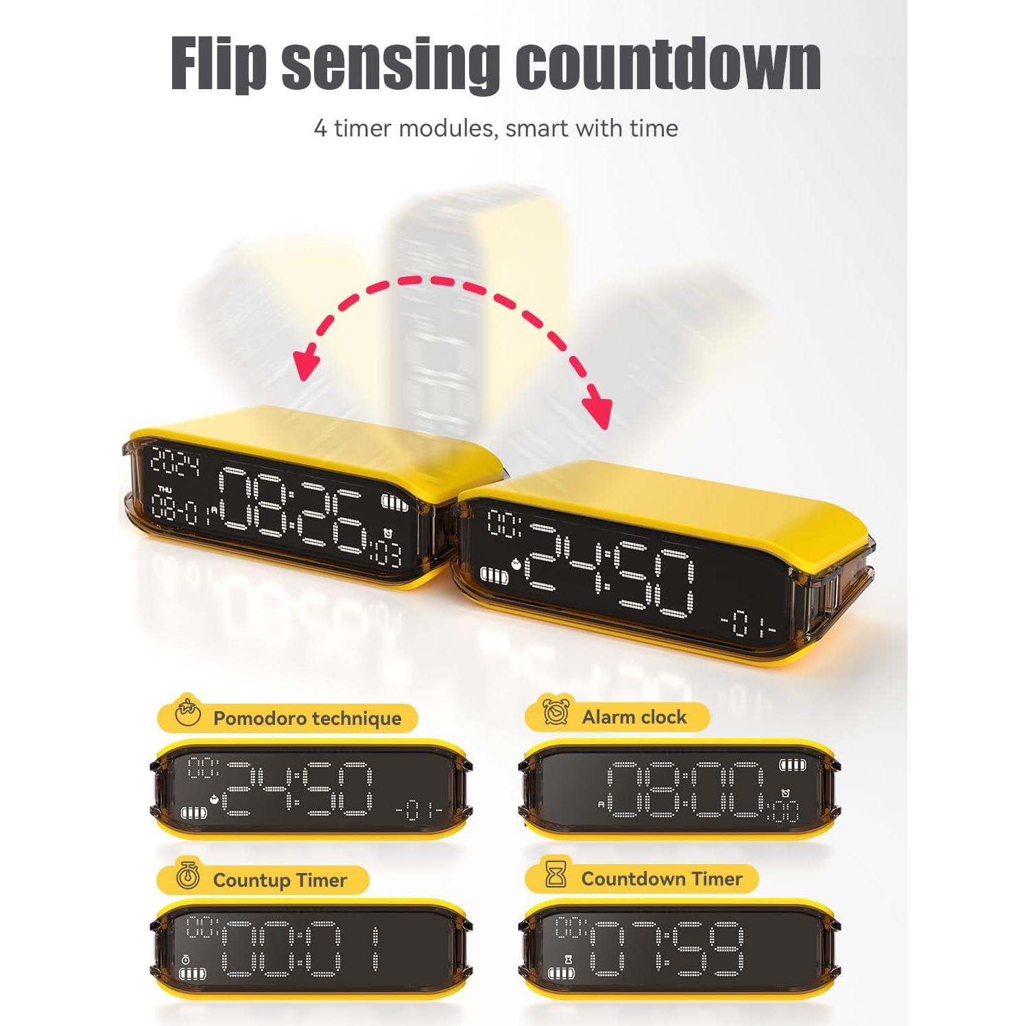 Temporizador Pomodoro V-CHECKER CG11 con Pantalla LED y Batería 5000mAh