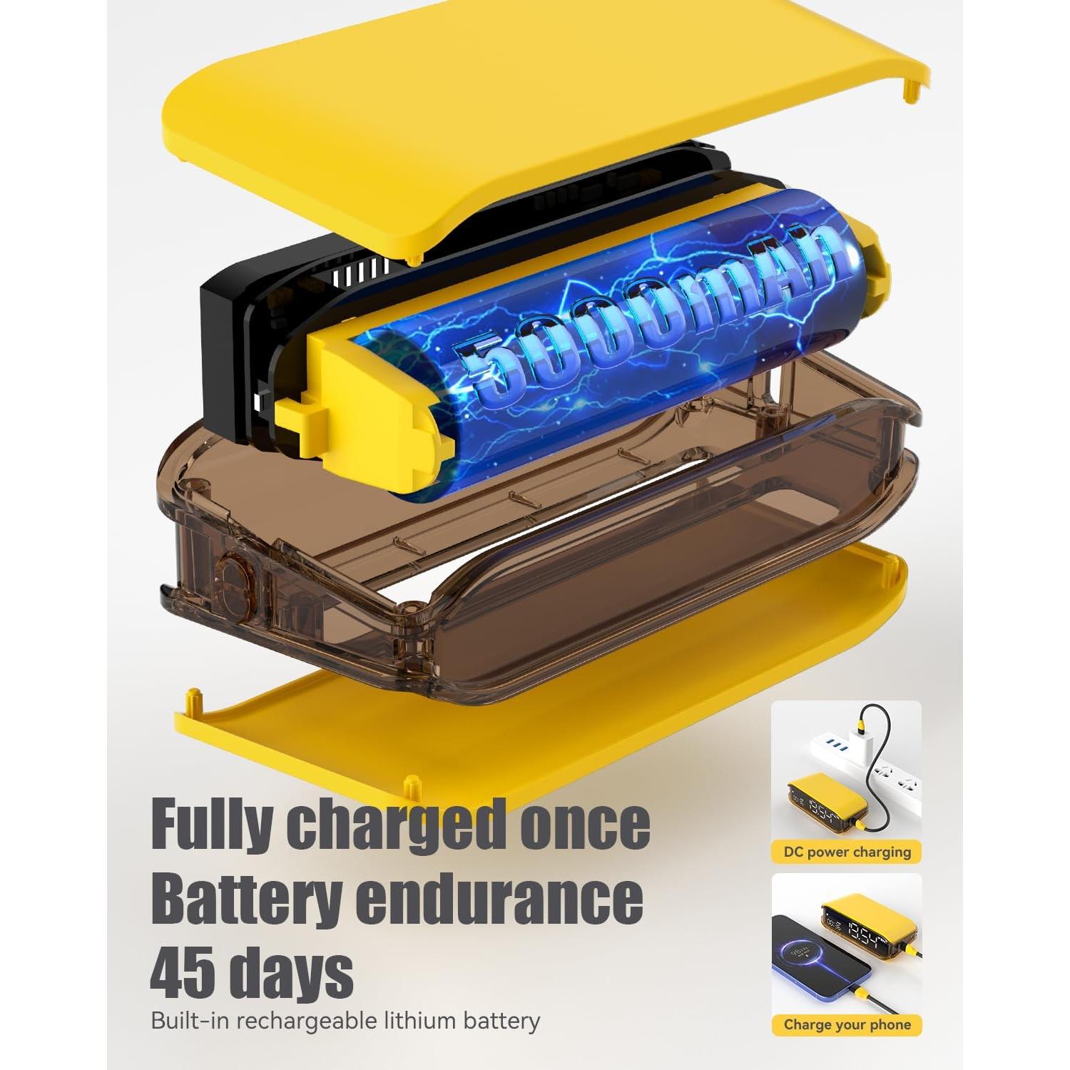 Temporizador Pomodoro V-CHECKER CG11 con Pantalla LED y Batería 5000mAh