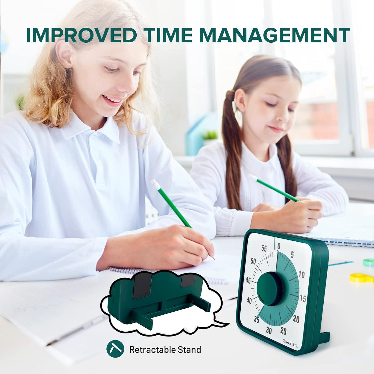 Temporizador Visual Mecánico Secura Home 60 Minutos Verde