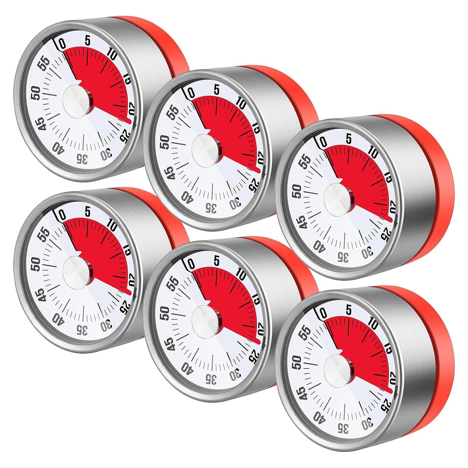 Temporizador Visual Magnético Relaxweex 60 Minutos 6 cm Rojo