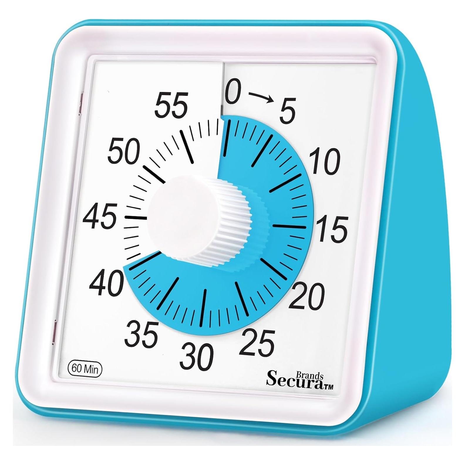 Temporizador Visual Secura 60 Minutos Azul para Niños