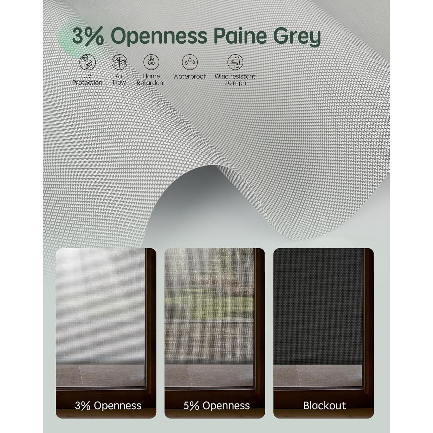 Pantalla Exterior Motorizada Yoolax 2.13x2.44m Gris Paine