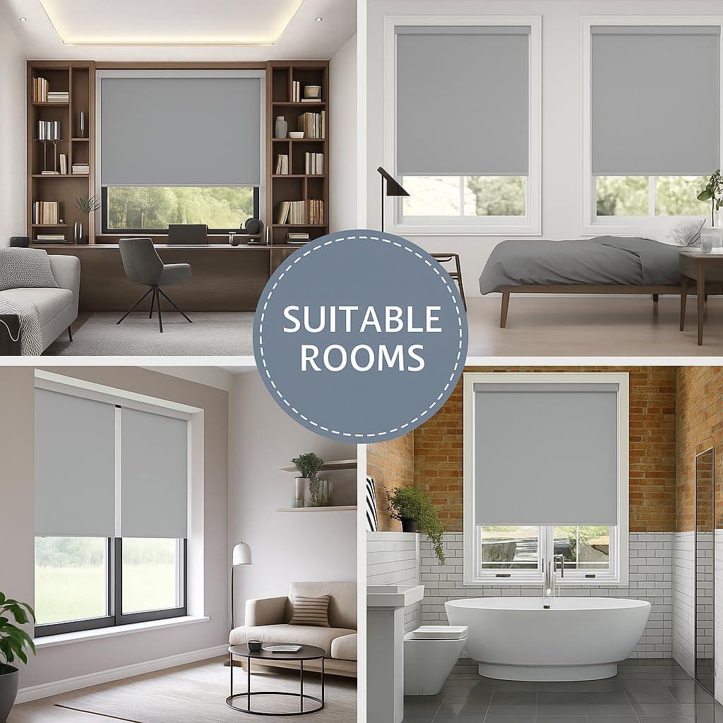 Persianas Enrollables Opacas SHADESLINE 121.9x203.2 cm Sin Cuerda