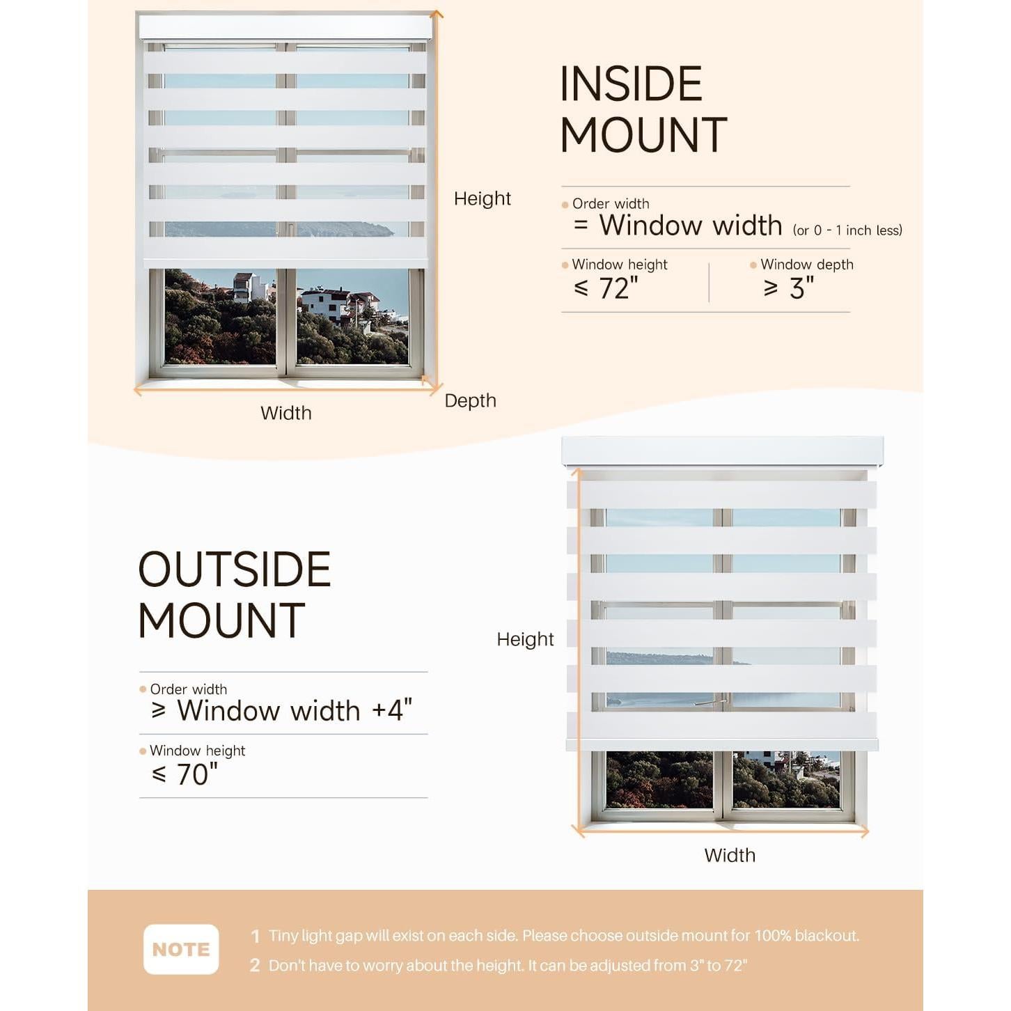 Persianas Zebra Motorizadas JaeJaes 88.9x182.9 cm Blancas