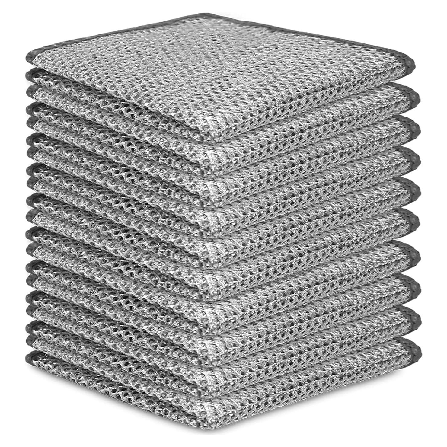 Paños de Cocina BIGIICO 10pcs Nylon Antirayones 29.2cm