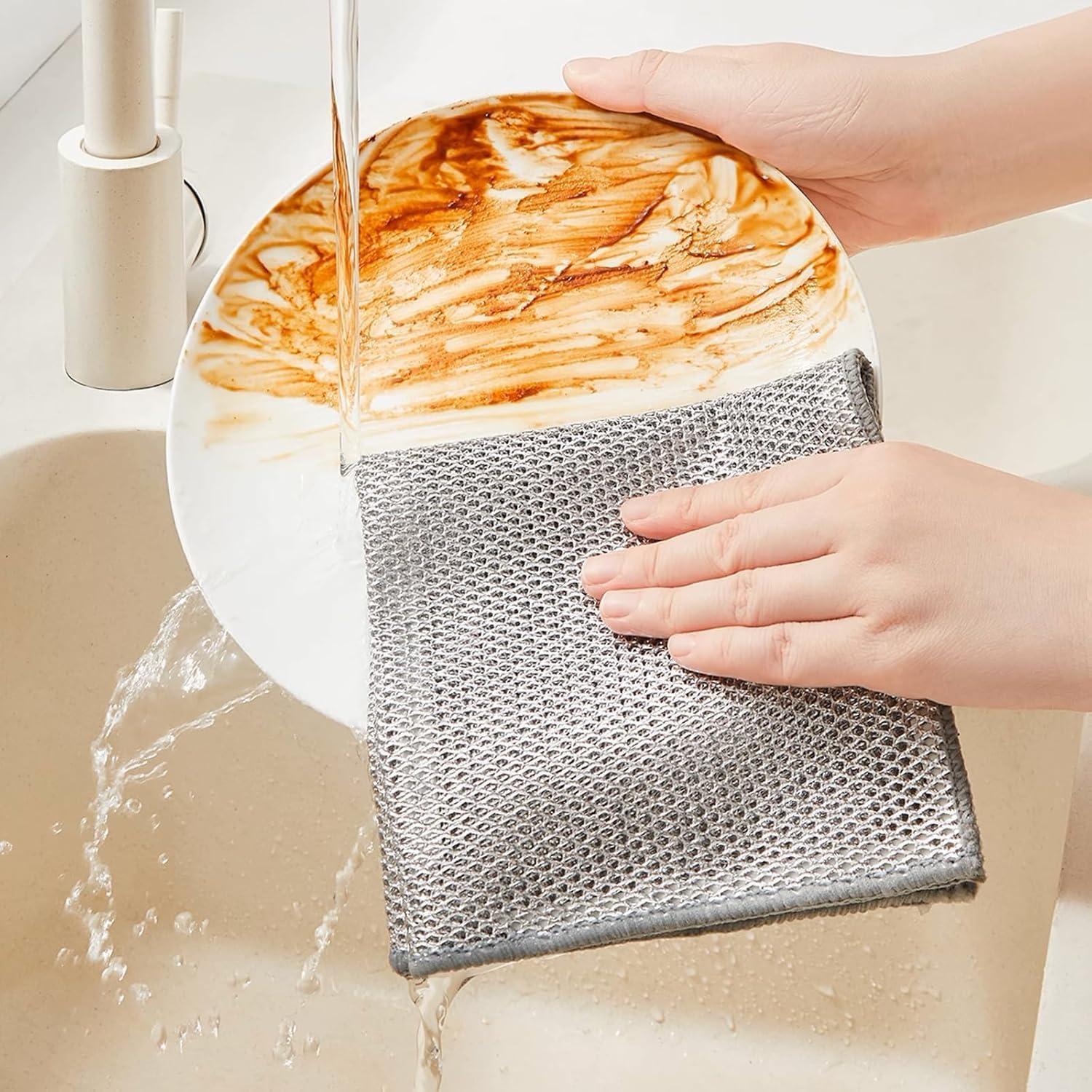 Paños de Cocina BIGIICO 10pcs Nylon Antirayones 29.2cm