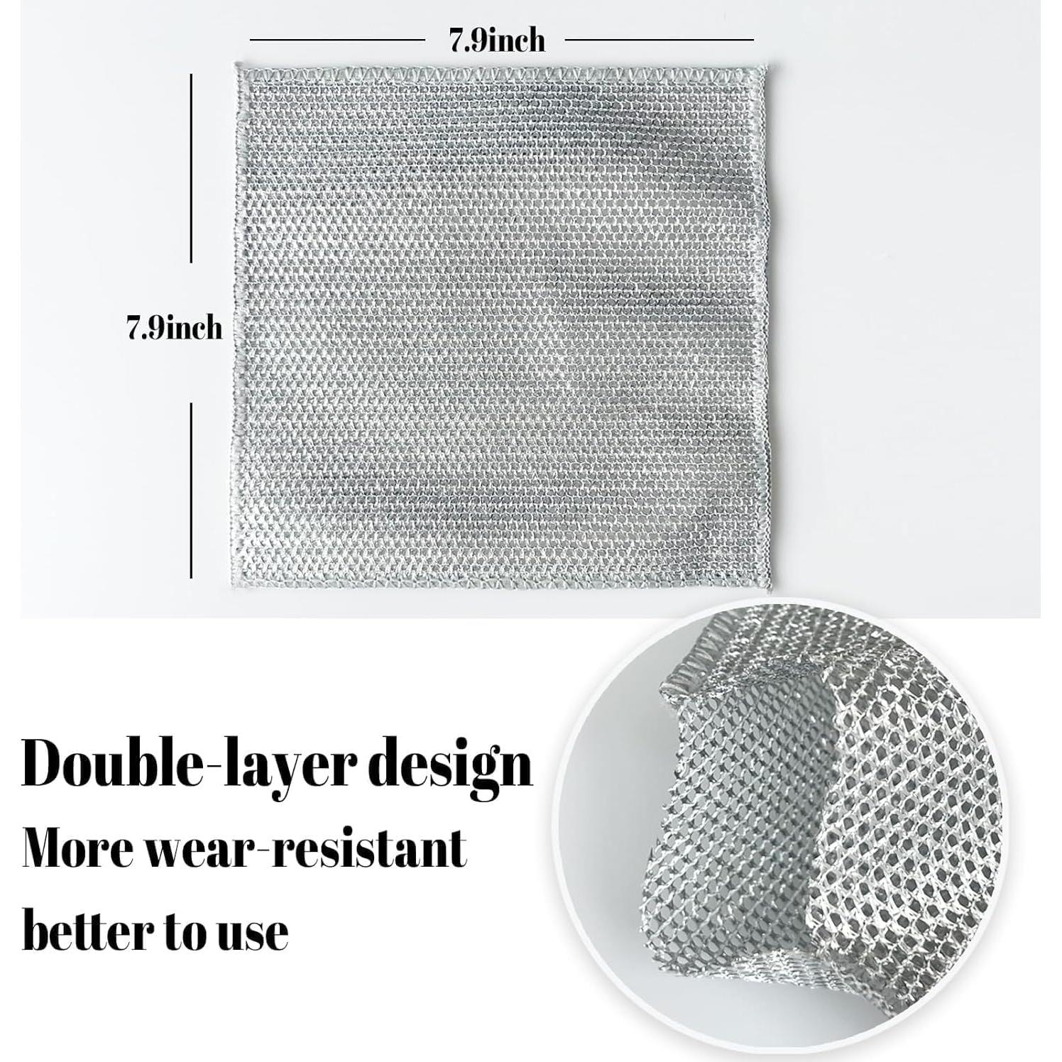 Paños de Cocina BIGIICO 10pcs Nylon Antirayones 29.2cm