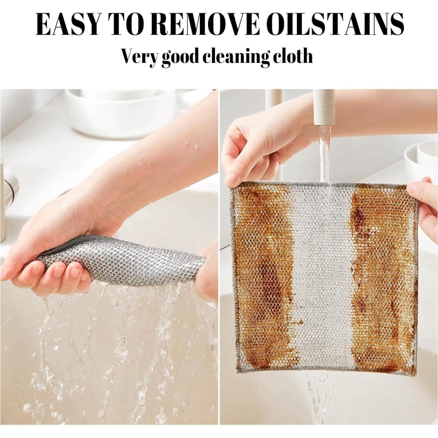 Paños de Cocina BIGIICO 10pcs Nylon Antirayones 29.2cm