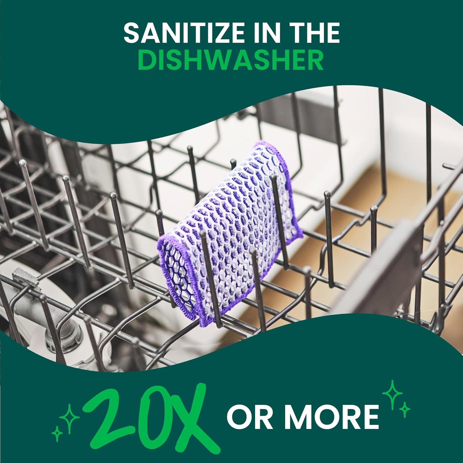 Paños de Cocina Scotch-Brite Stay Clean, 2 Reutilizables y Duraderos