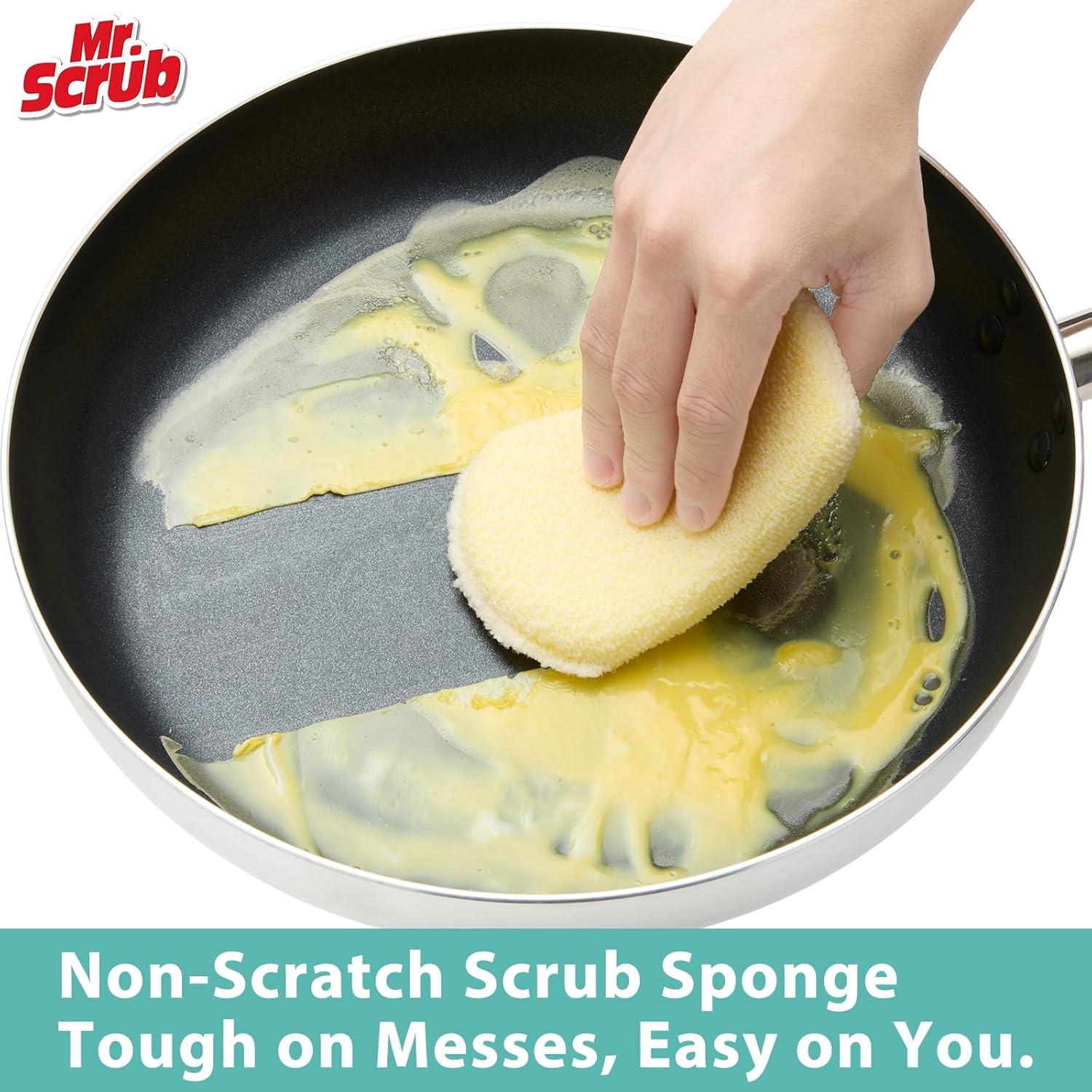 Esponjas de Cocina MR. SCRUB, Paquete de 12, 8.4x14.5 cm