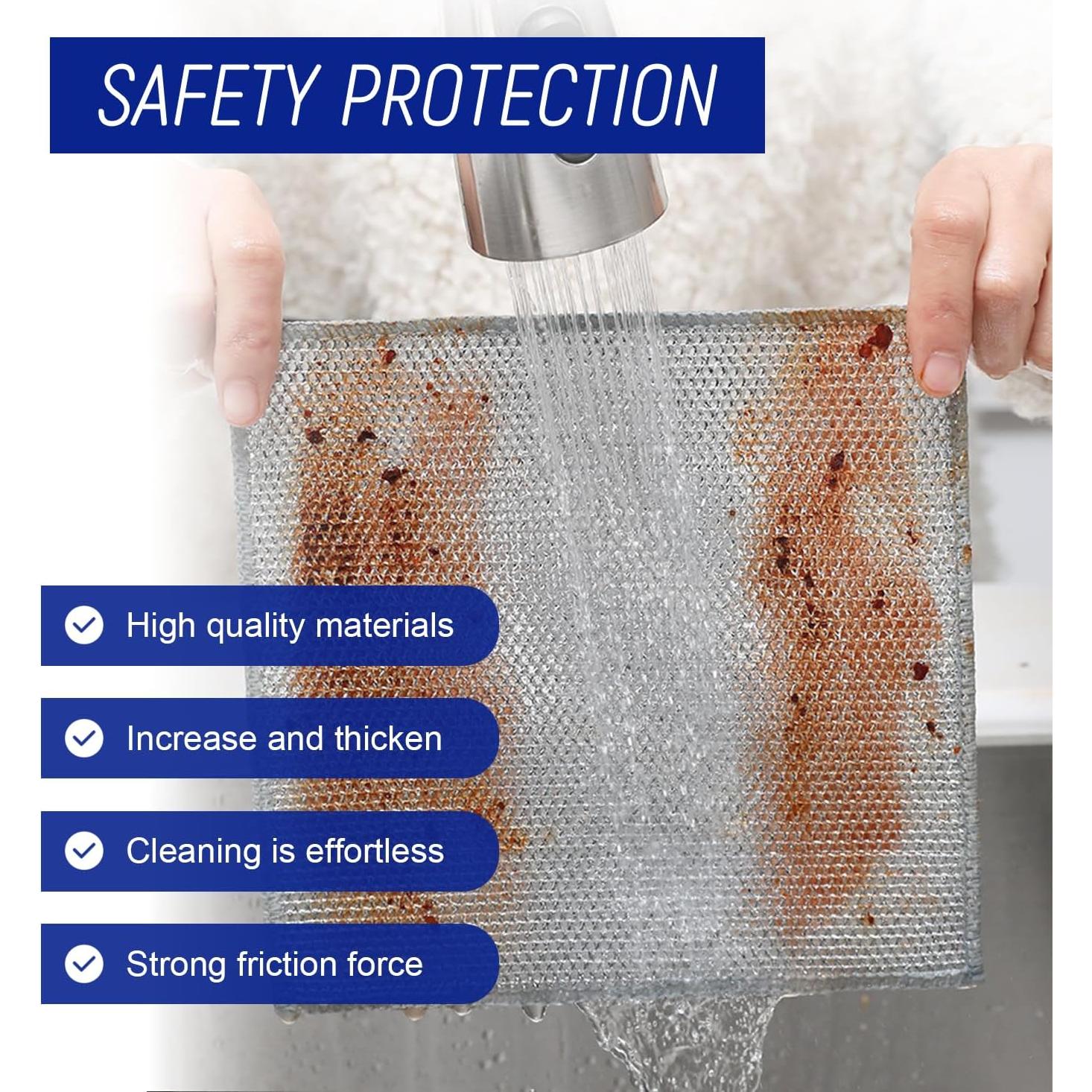 20 Almohadillas de Acero Sin Rayones Holyenten - Limpieza Efectiva