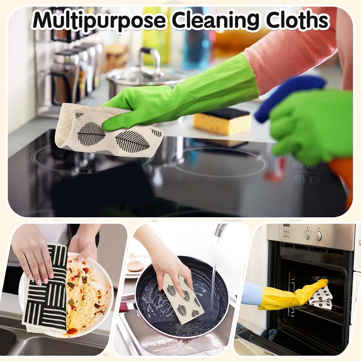 Paquete de 10 paños de cocina reutilizables Lucomb 20x18 cm