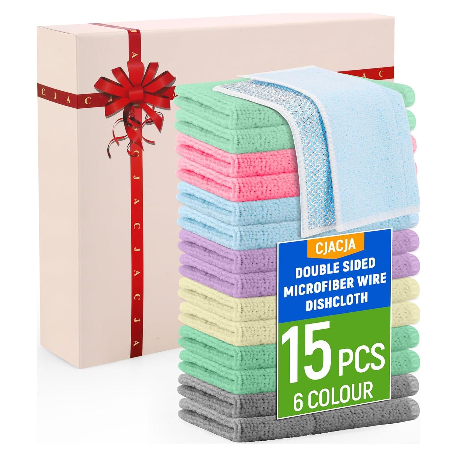 Paños de limpieza de alambre CJACJA 15 unidades 20x20 cm