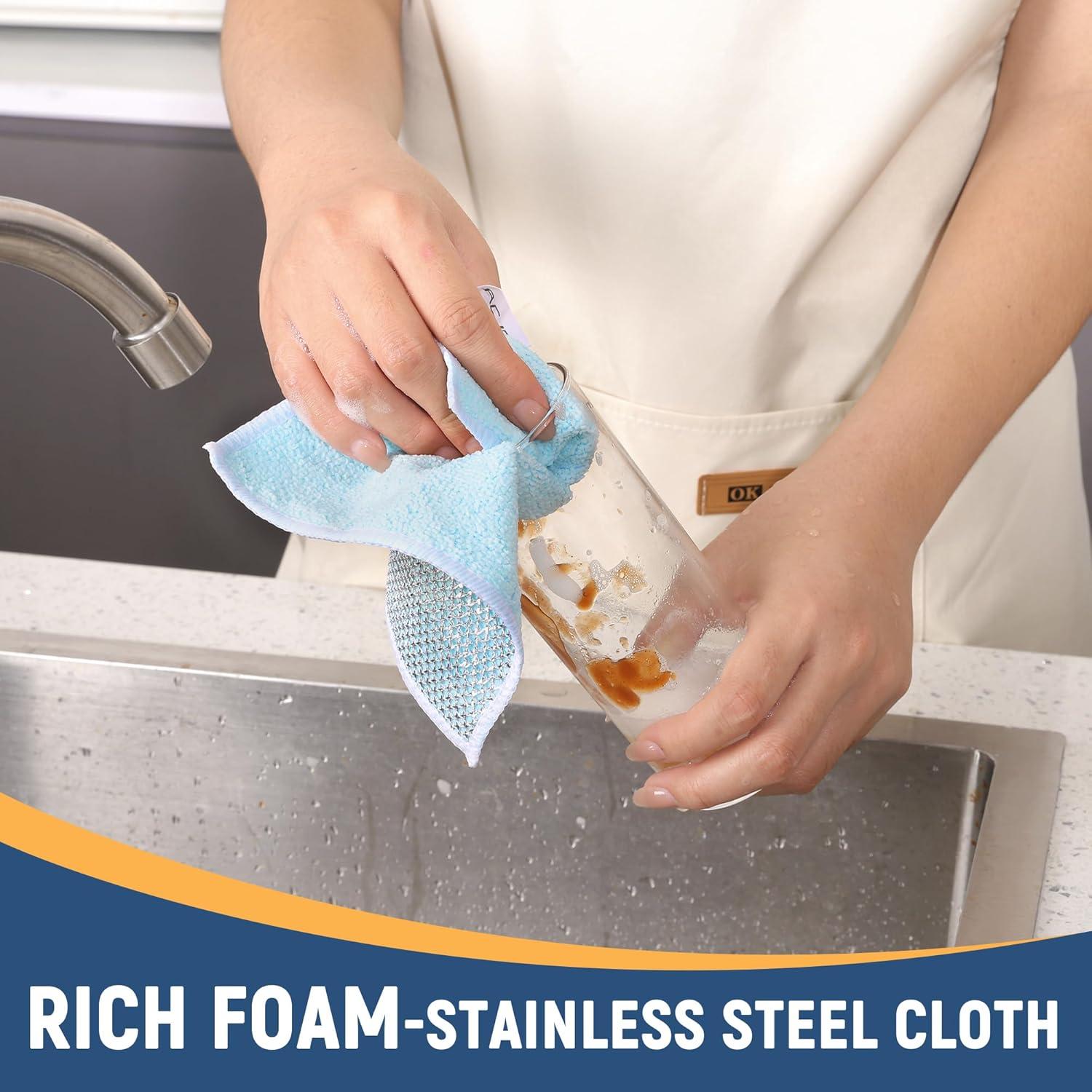 Paños de limpieza de alambre CJACJA 15 unidades 20x20 cm