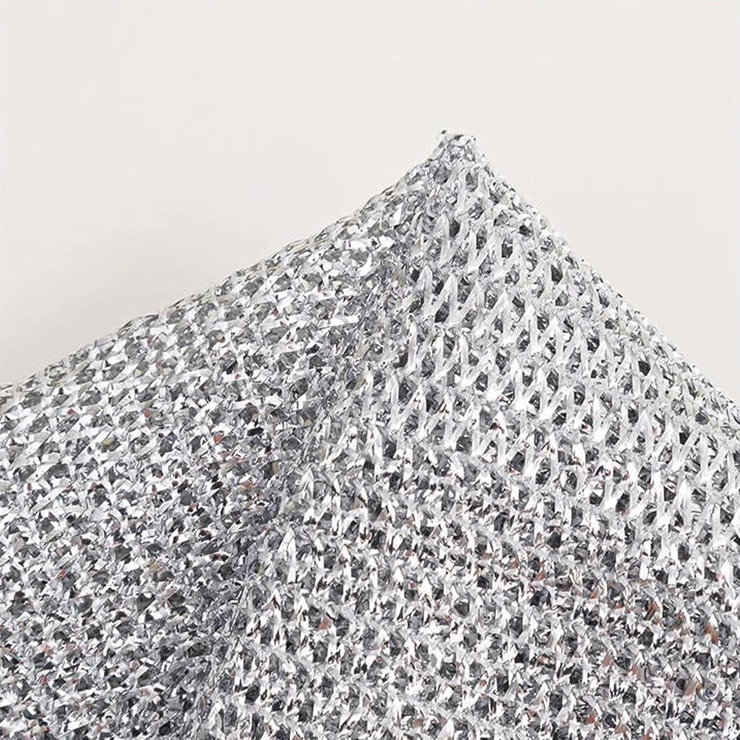 Paños de Alambre Plateado CYjorkbgg - 20 Piezas 20x20 cm