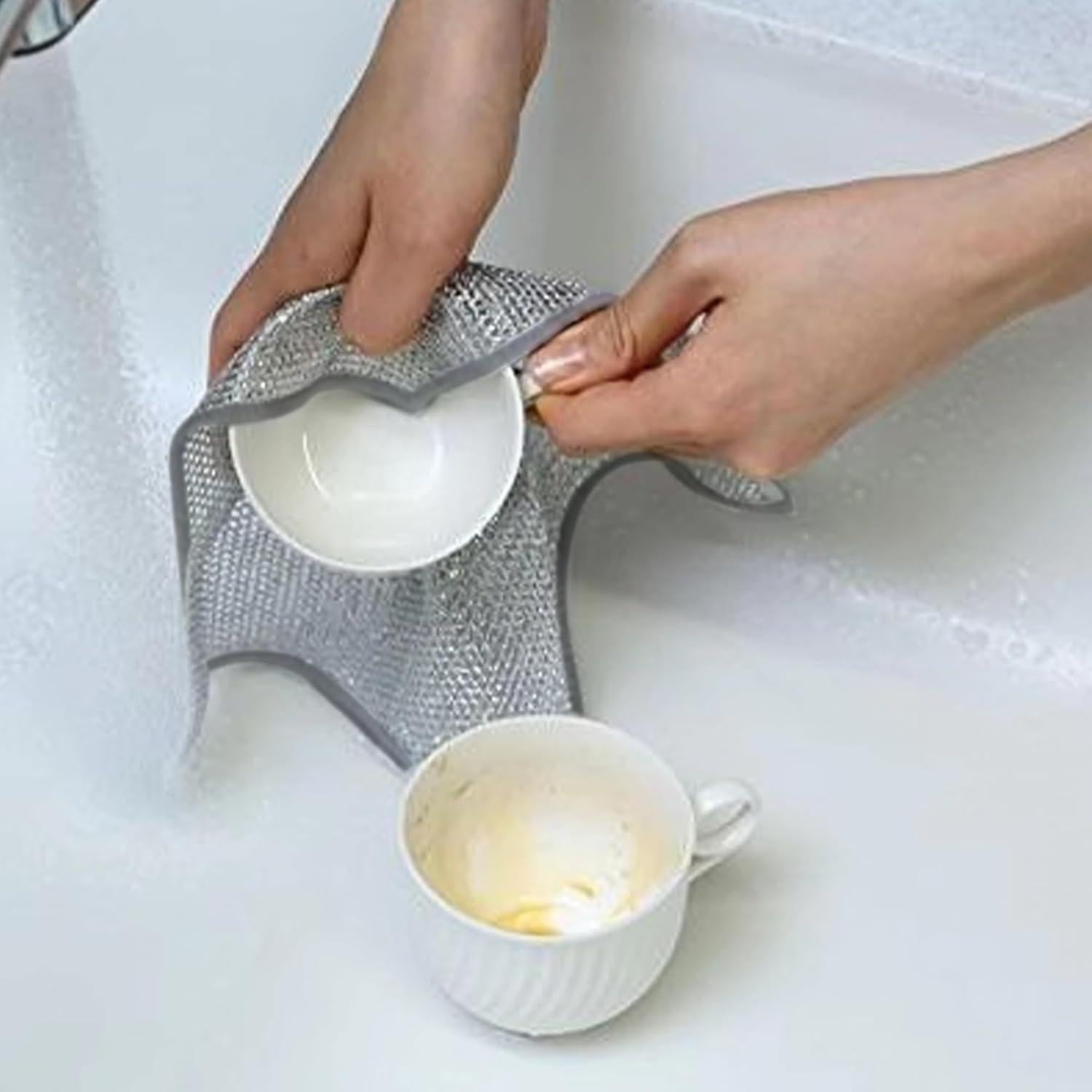 Paños de Alambre Plateado CYjorkbgg - 20 Piezas 20x20 cm