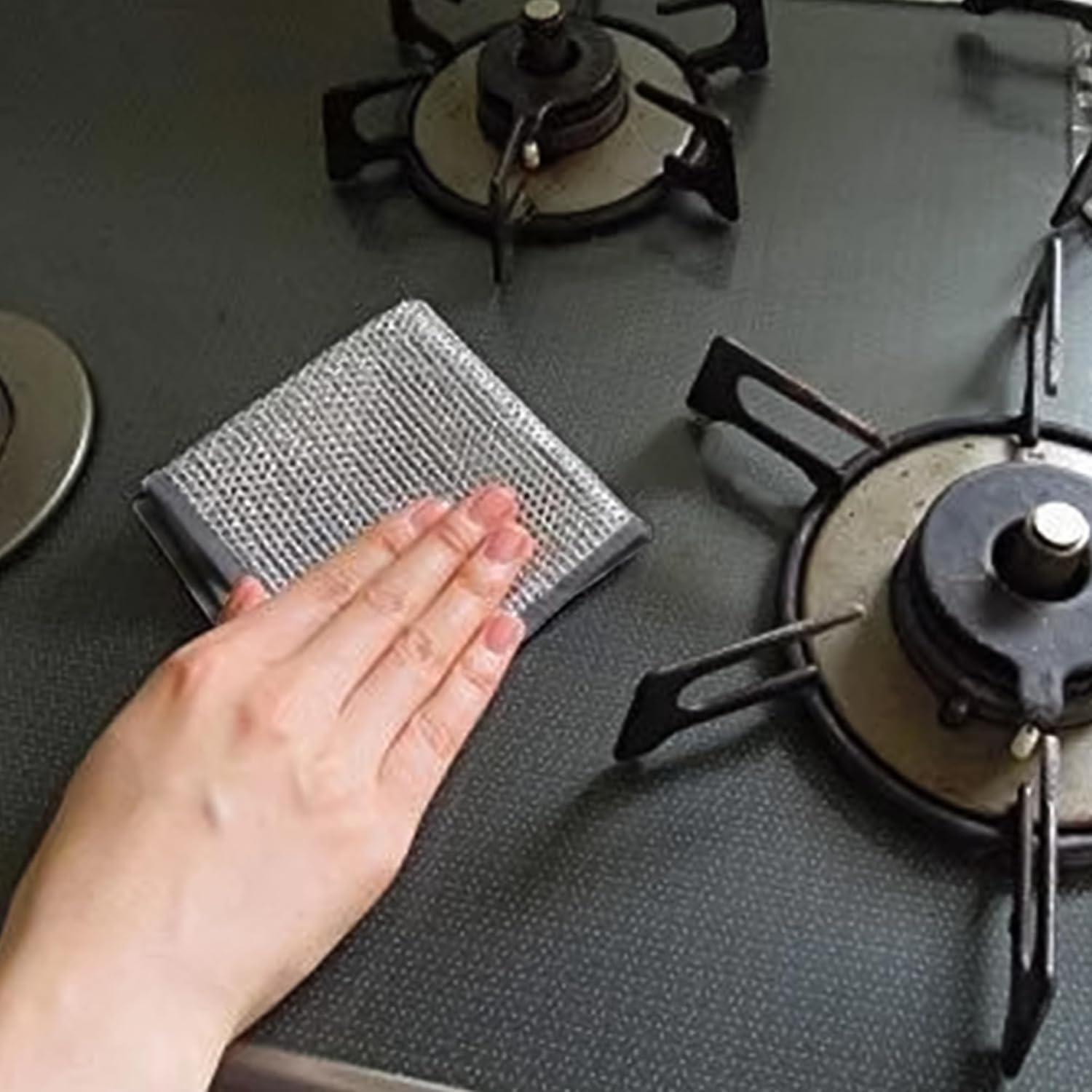 Paños de Alambre Plateado CYjorkbgg - 20 Piezas 20x20 cm