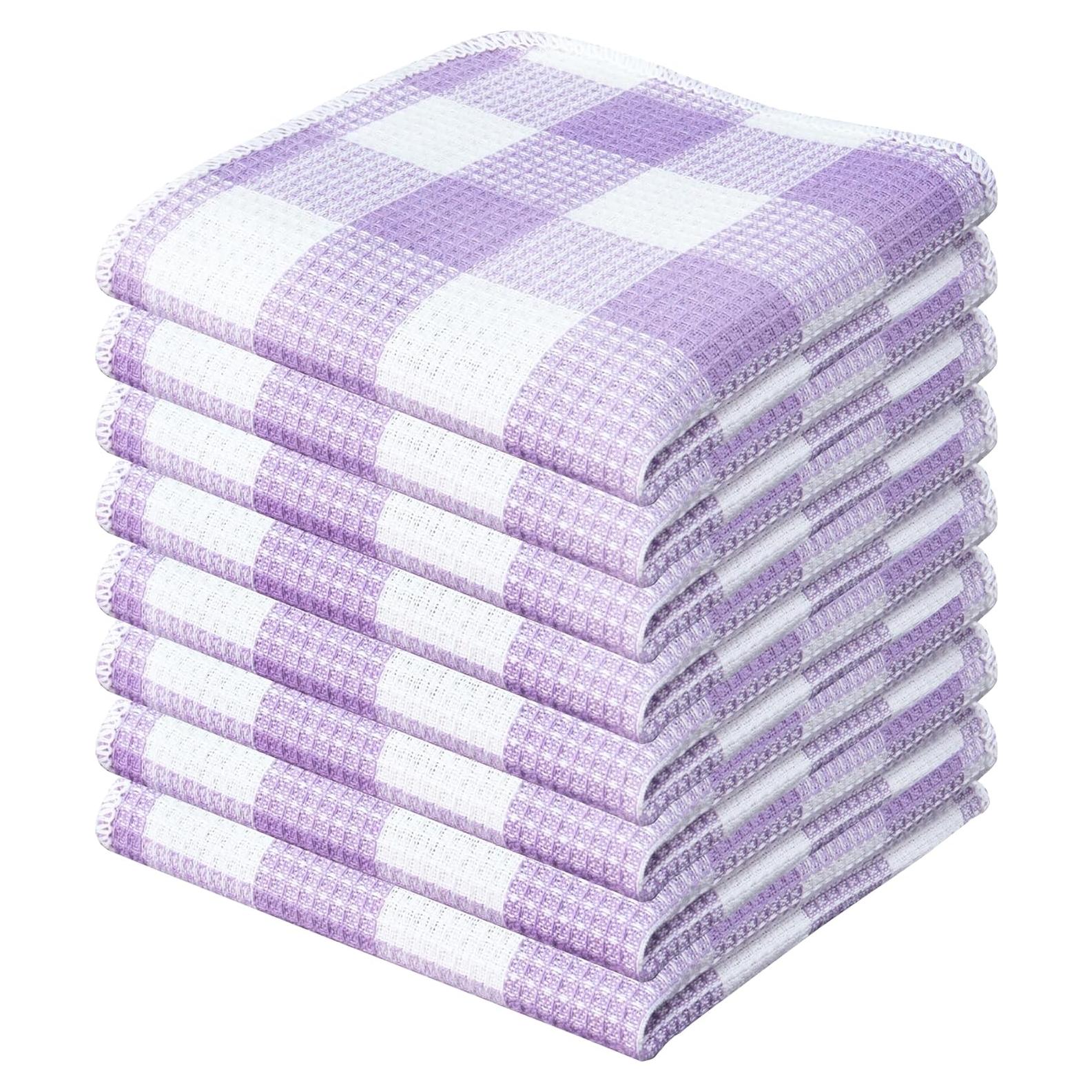 Paños de Cocina 100% Algodón PurpleEssences 30x30 cm - 8 Piezas