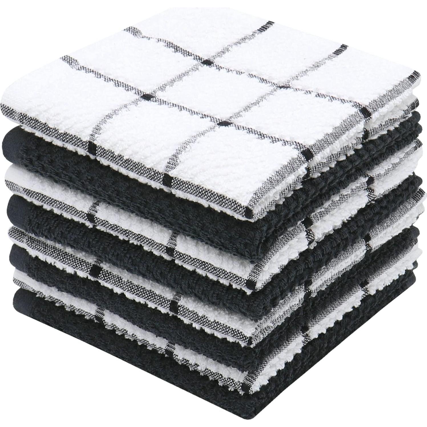 Paños de Cocina de Algodón PPAXL 8 Piezas 30x30 cm Multicolor