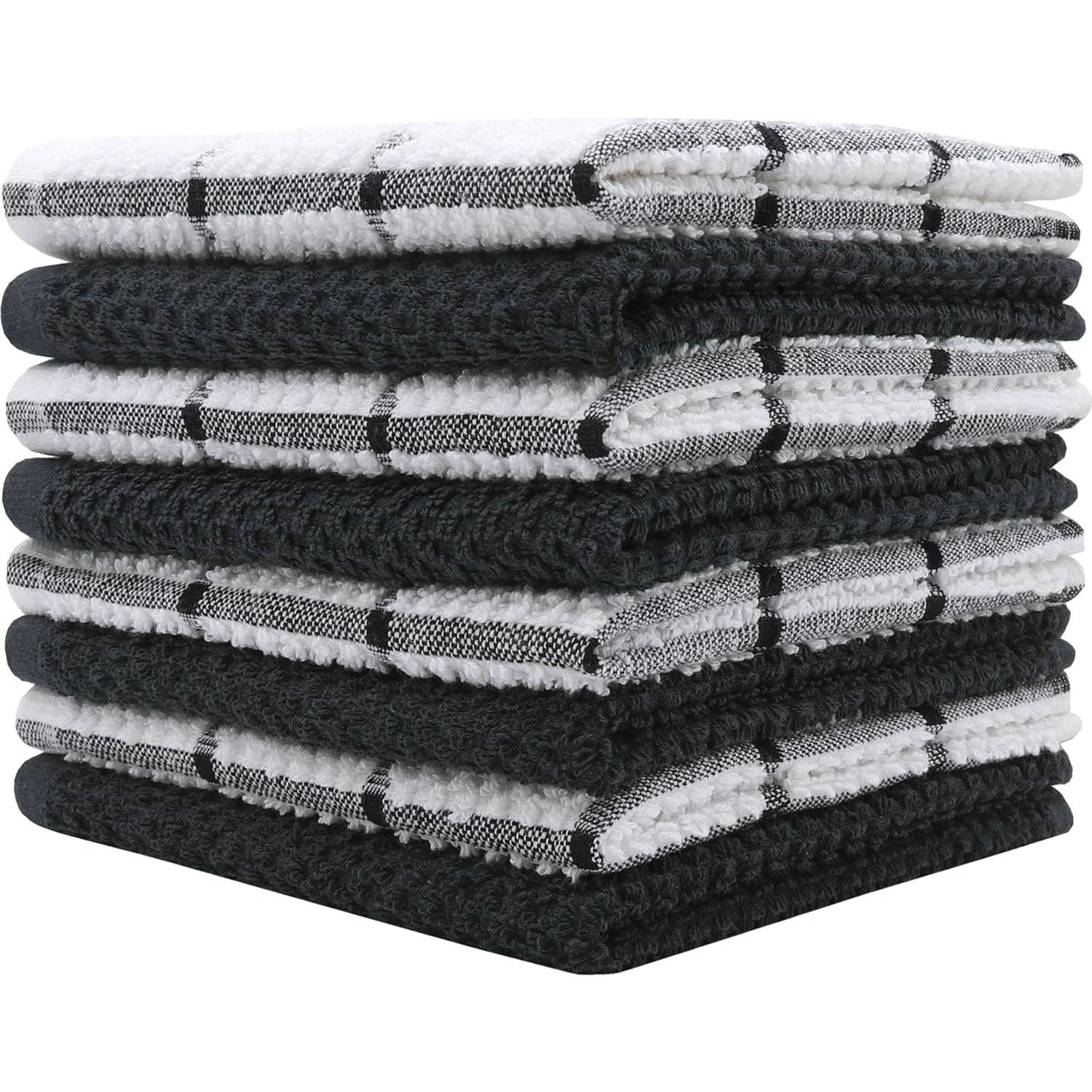 Paños de Cocina de Algodón PPAXL 8 Piezas 30x30 cm Multicolor