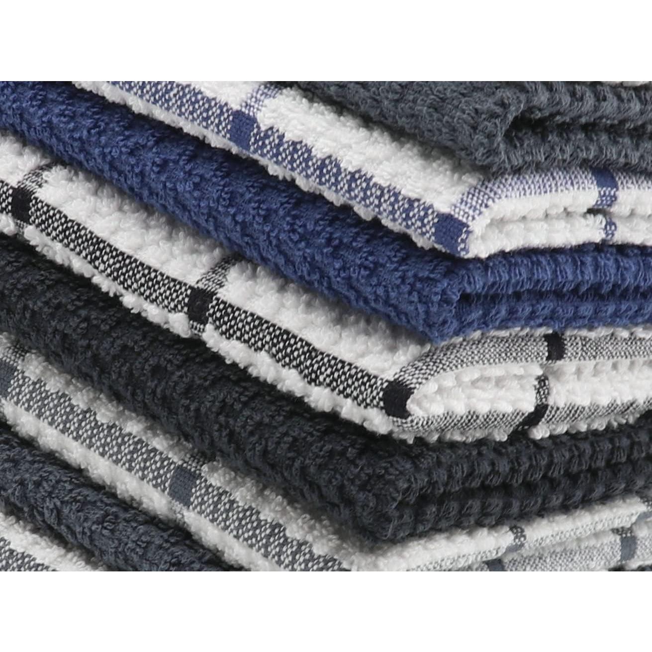 Paños de Cocina de Algodón PPAXL 8 Piezas 30x30 cm Multicolor