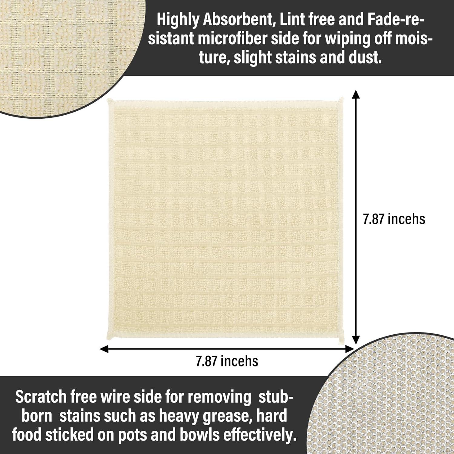 Trapos de limpieza Sayene 8 unidades microfibra beige