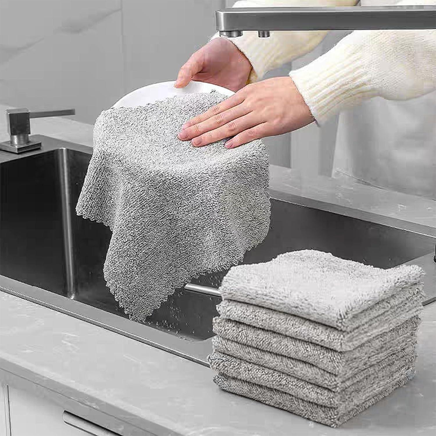 Paquete de 20 Paños de Cocina Reutilizables SAOYOAS 25x25cm