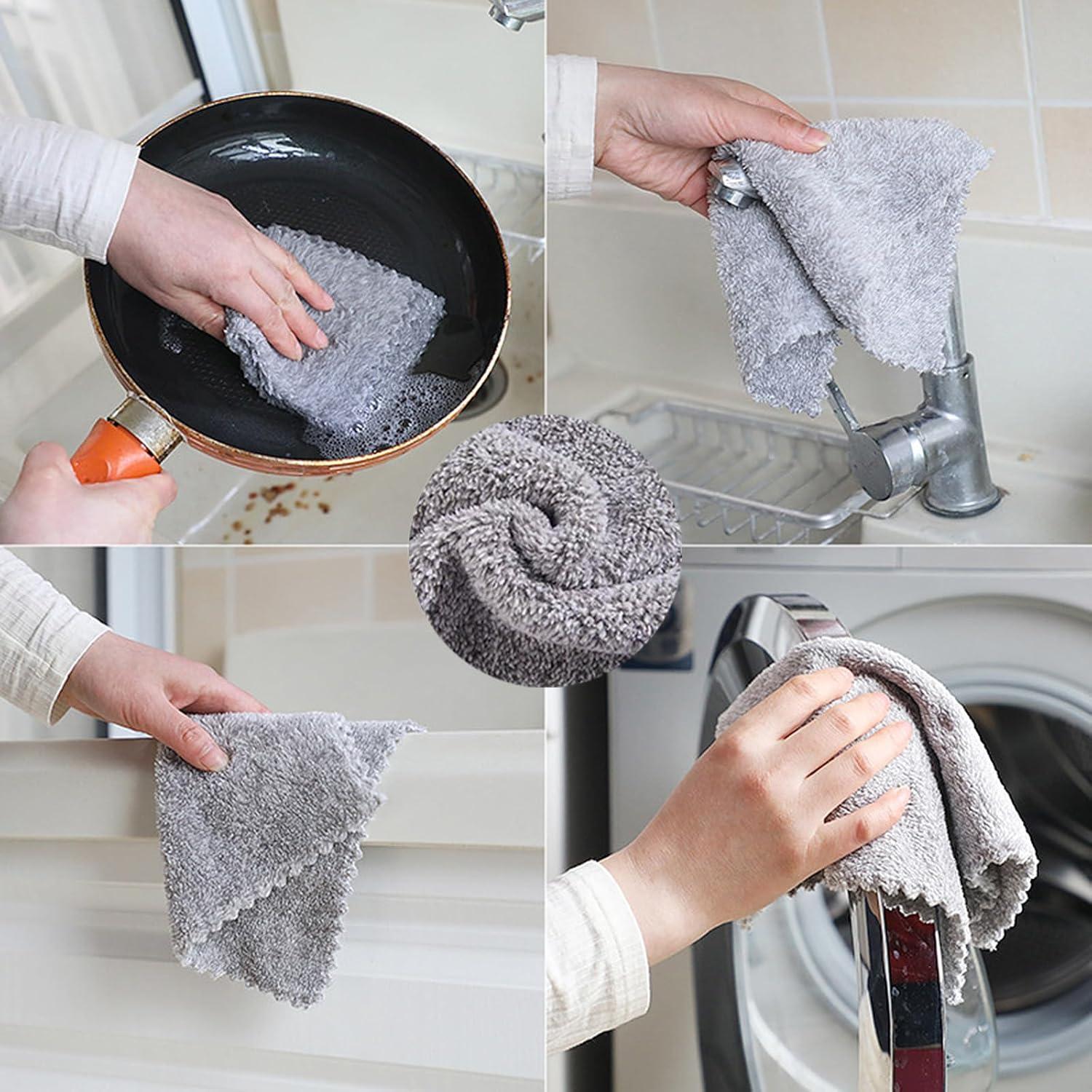 Paquete de 20 Paños de Cocina Reutilizables SAOYOAS 25x25cm