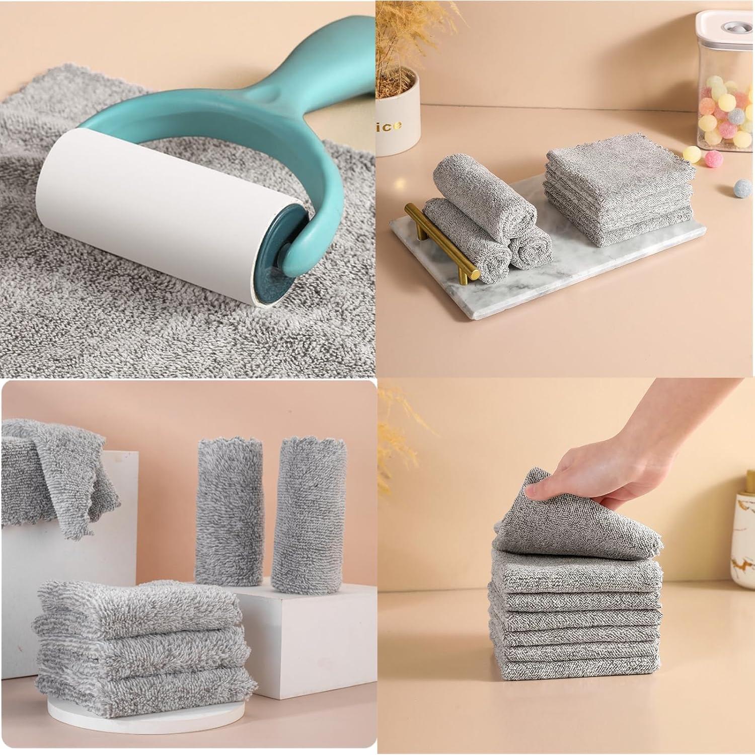 Paquete de 20 Paños de Cocina Reutilizables SAOYOAS 25x25cm