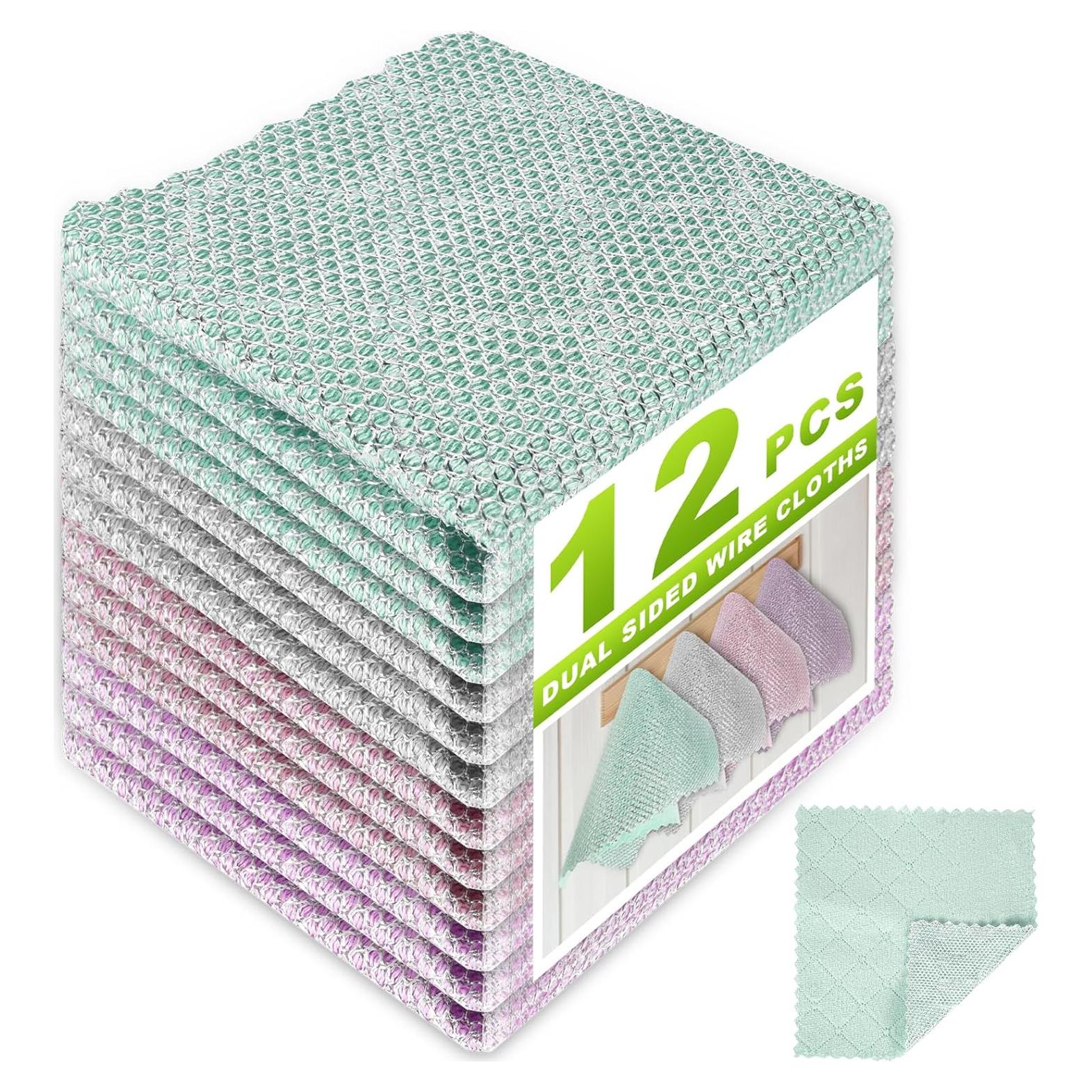 12 Paños de Limpieza de Alambre INFICRIME 25.4cm Reutilizables