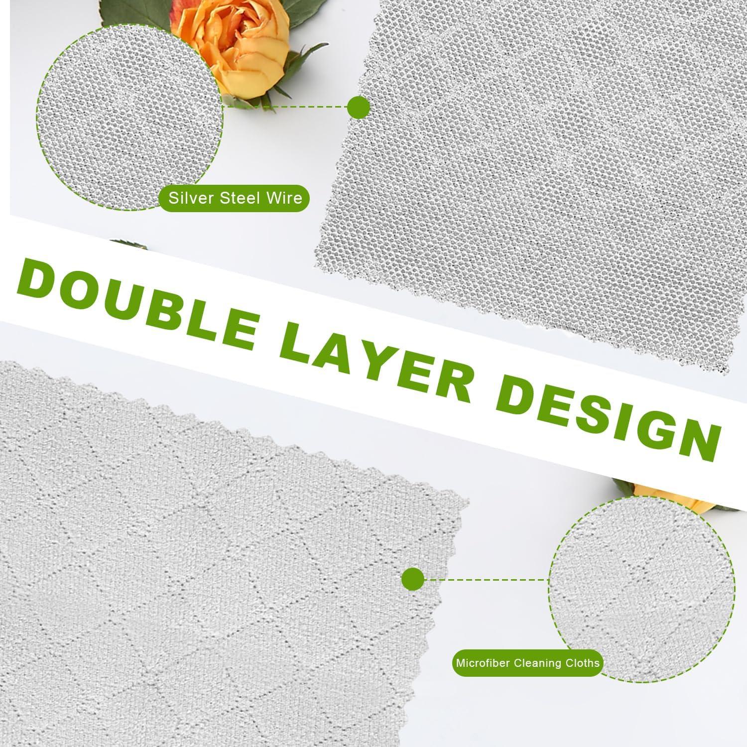 12 Paños de Limpieza de Alambre INFICRIME 25.4cm Reutilizables