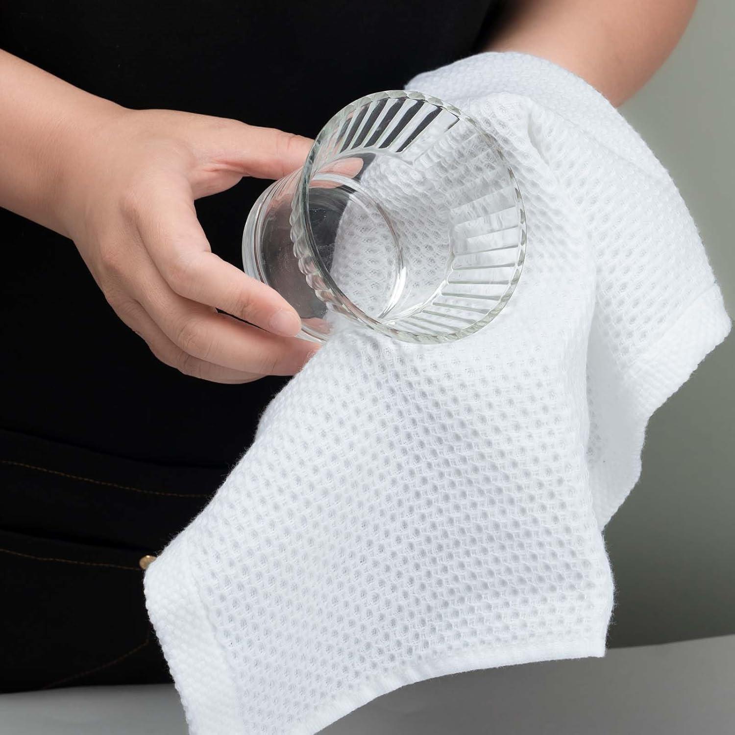 Paños de Cocina de Algodón LikGuest 30x30 cm, 8 Piezas Absorbentes