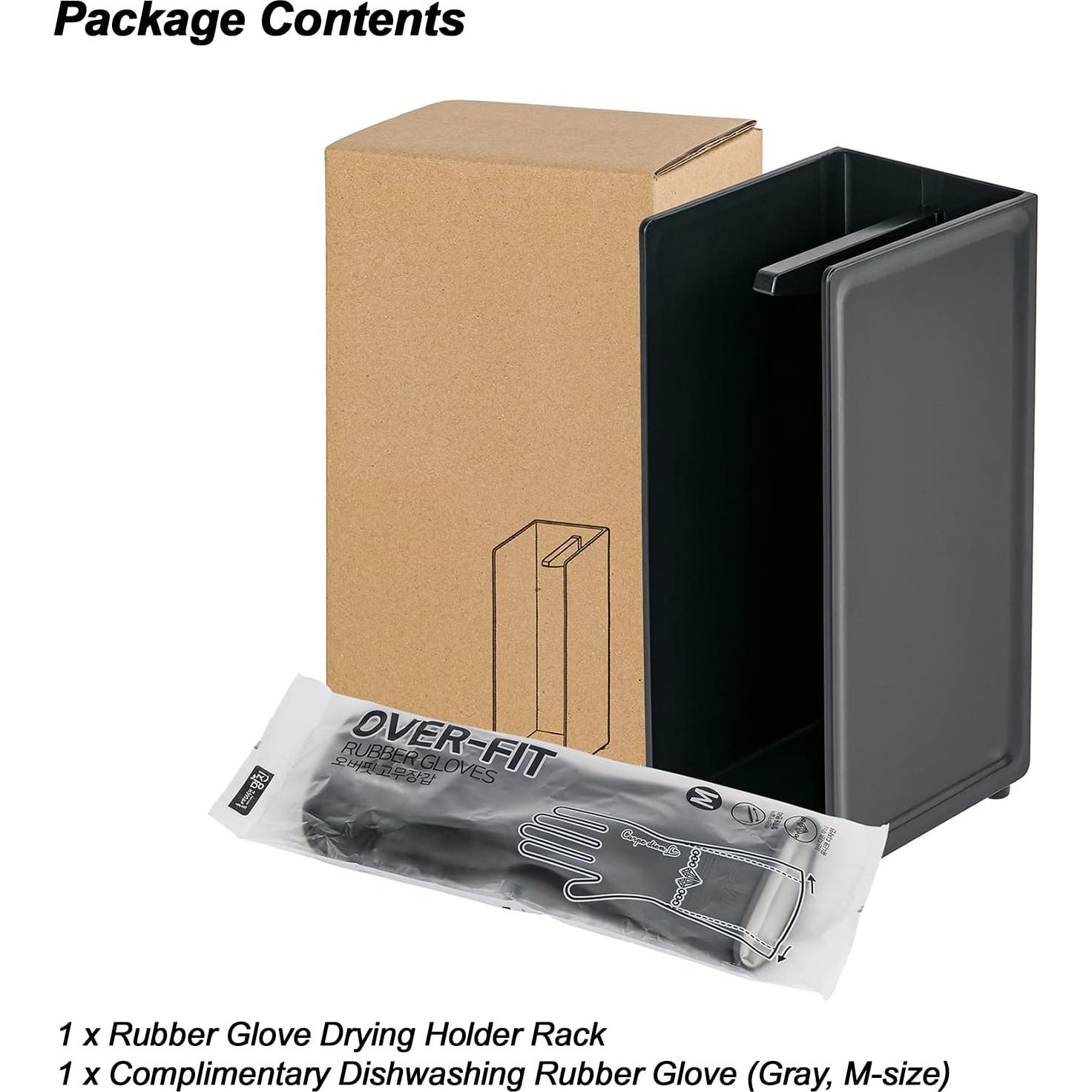 Soporte de Secado Oculto COELO para Guantes de Cocina Negro