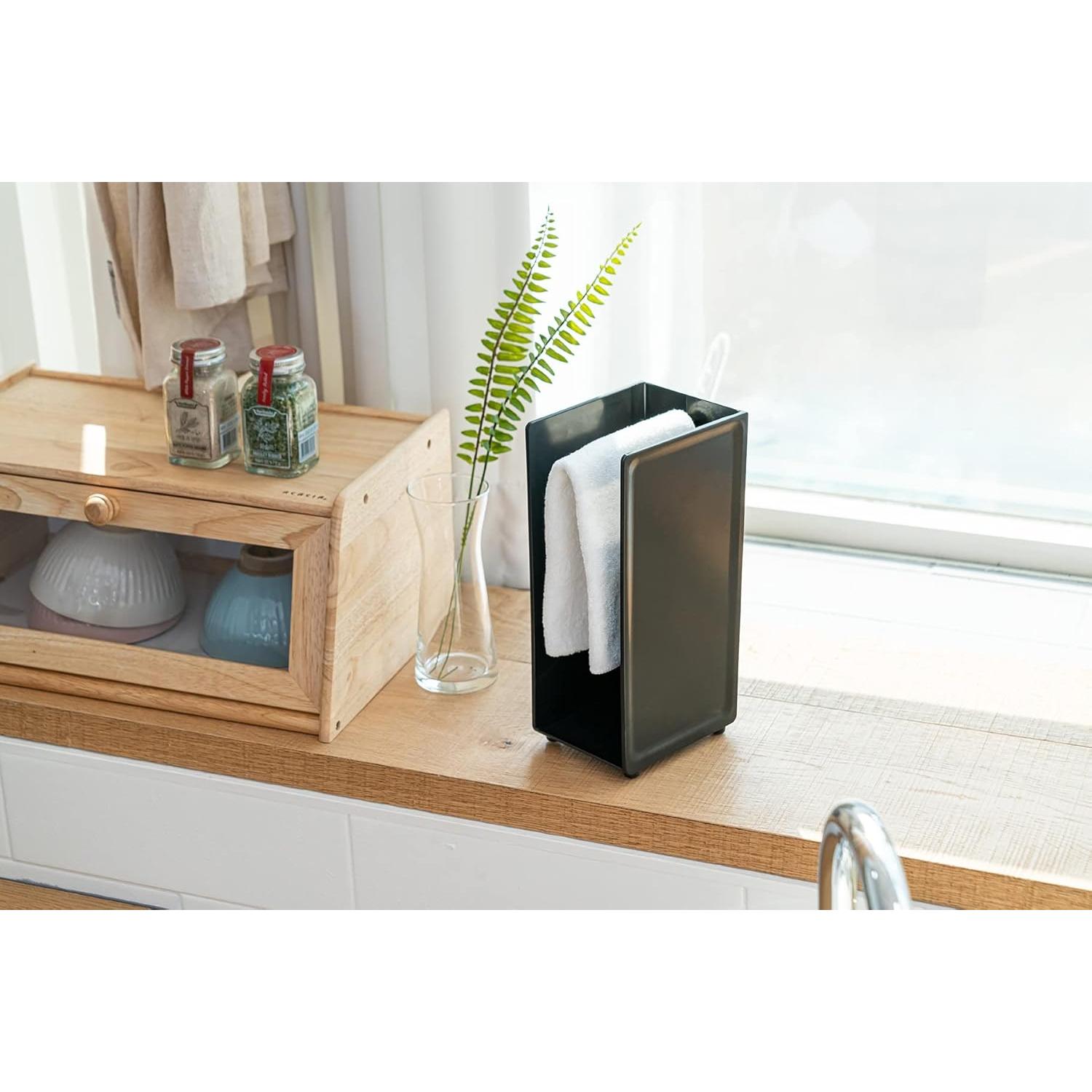 Soporte de Secado Oculto COELO para Guantes de Cocina Negro