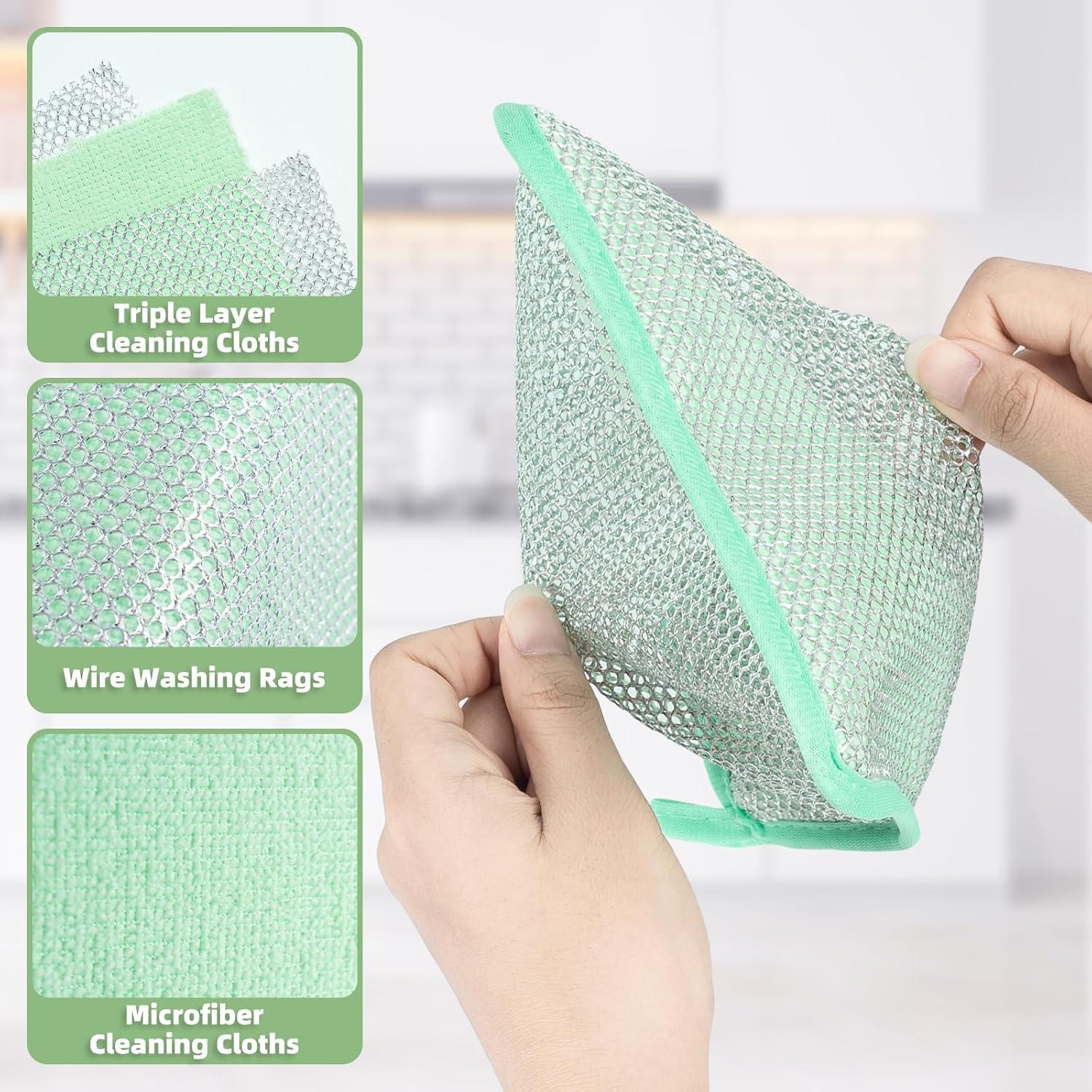 Paños de Cocina Reutilizables LawnIdyll 12 Unidades Microfibra