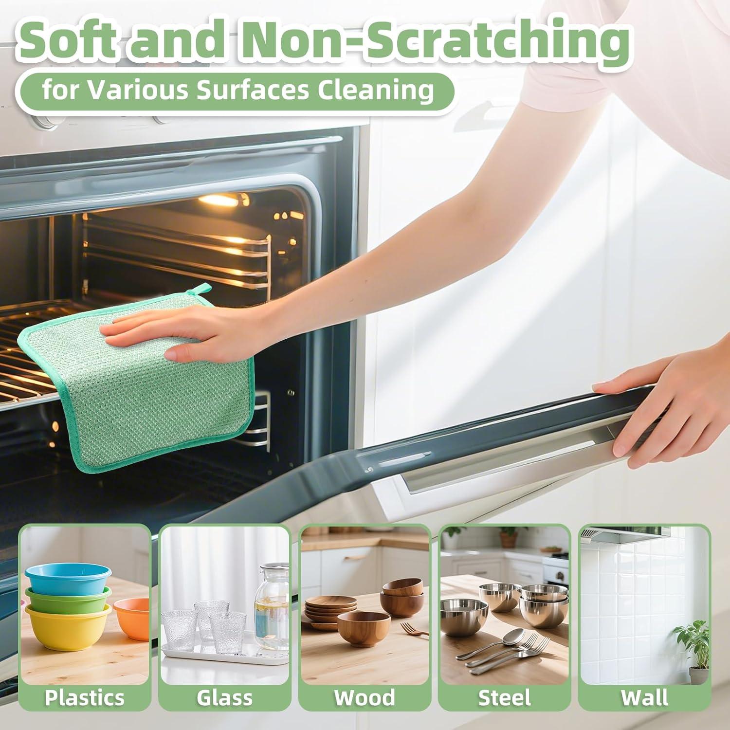 Paños de Cocina Reutilizables LawnIdyll 12 Unidades Microfibra