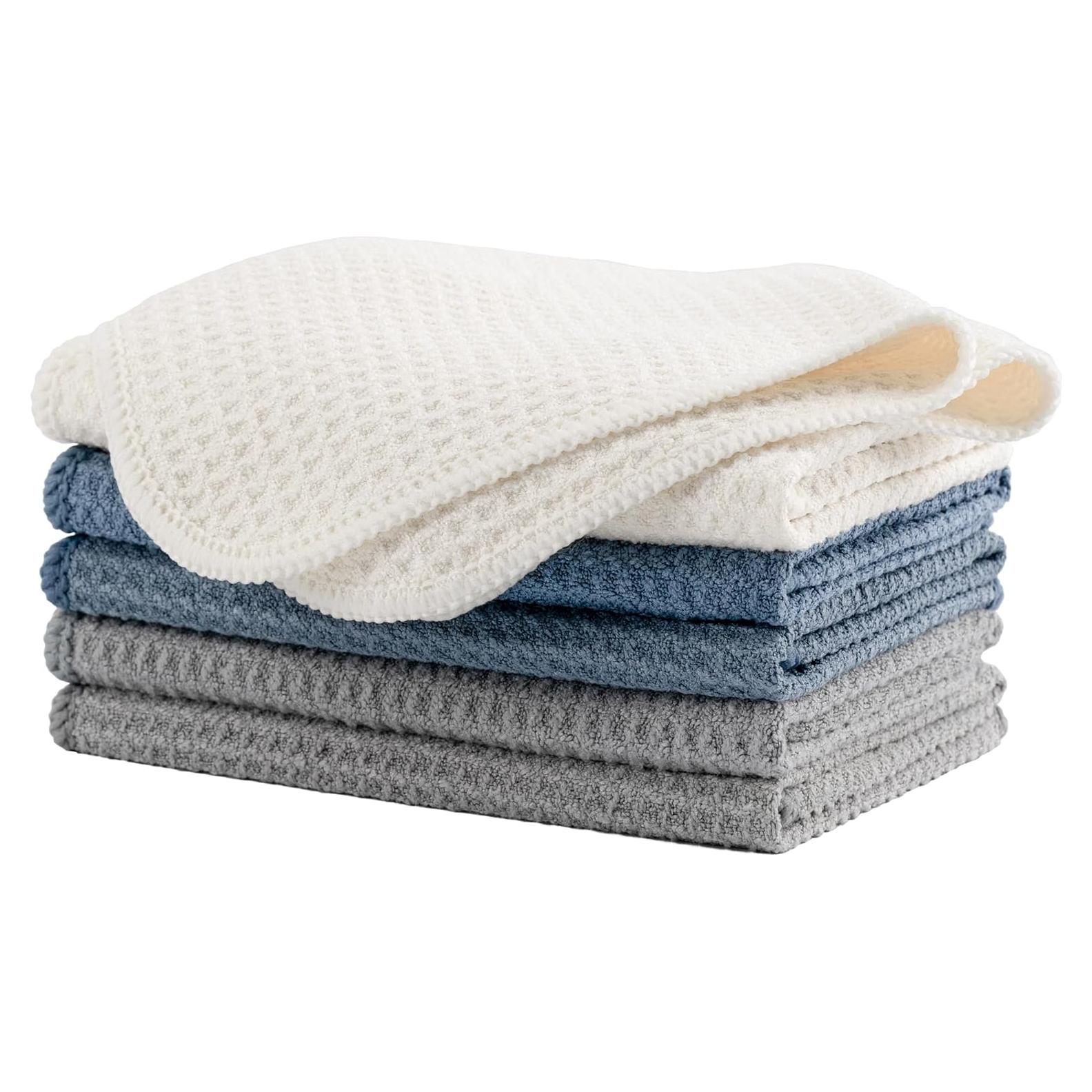 Set de 6 Paños de Cocina Microfibra 30.5x30.5 cm - MICROFI