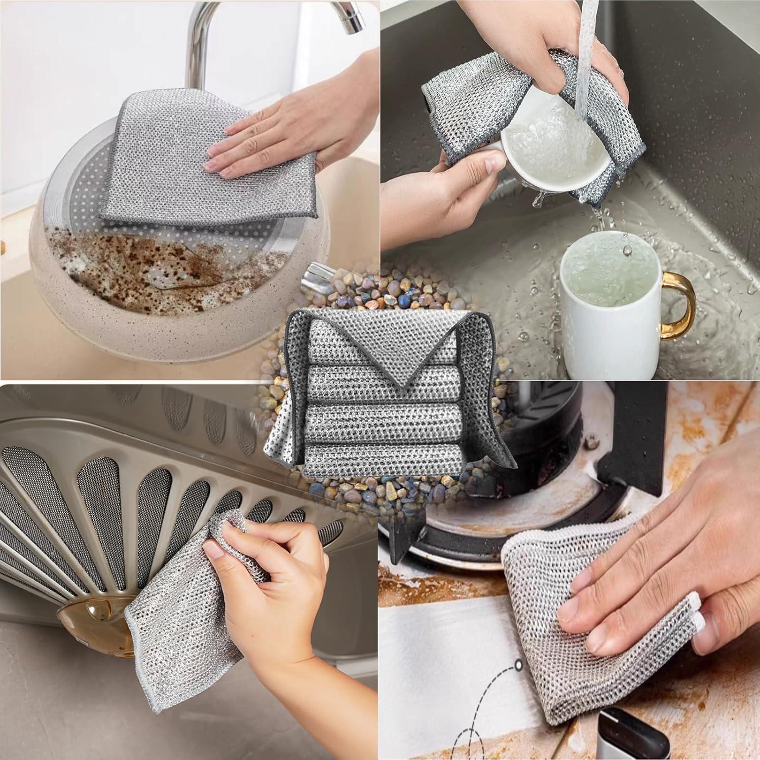 Kit de 8 Paños de Microfibra de Bambú Nonillionth - Limpieza Eficiente