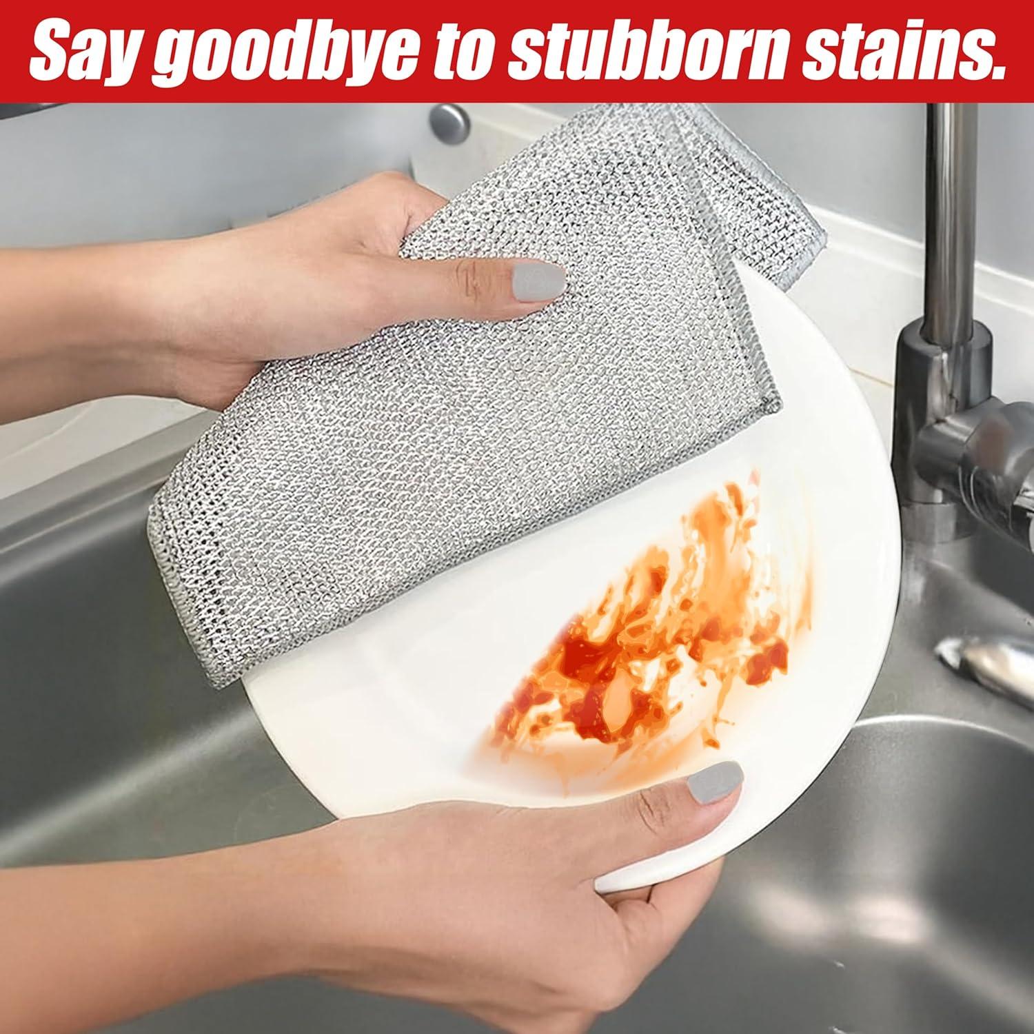 Paquete de 10 Paños de Cocina EcoNour de Alambre Reutilizables