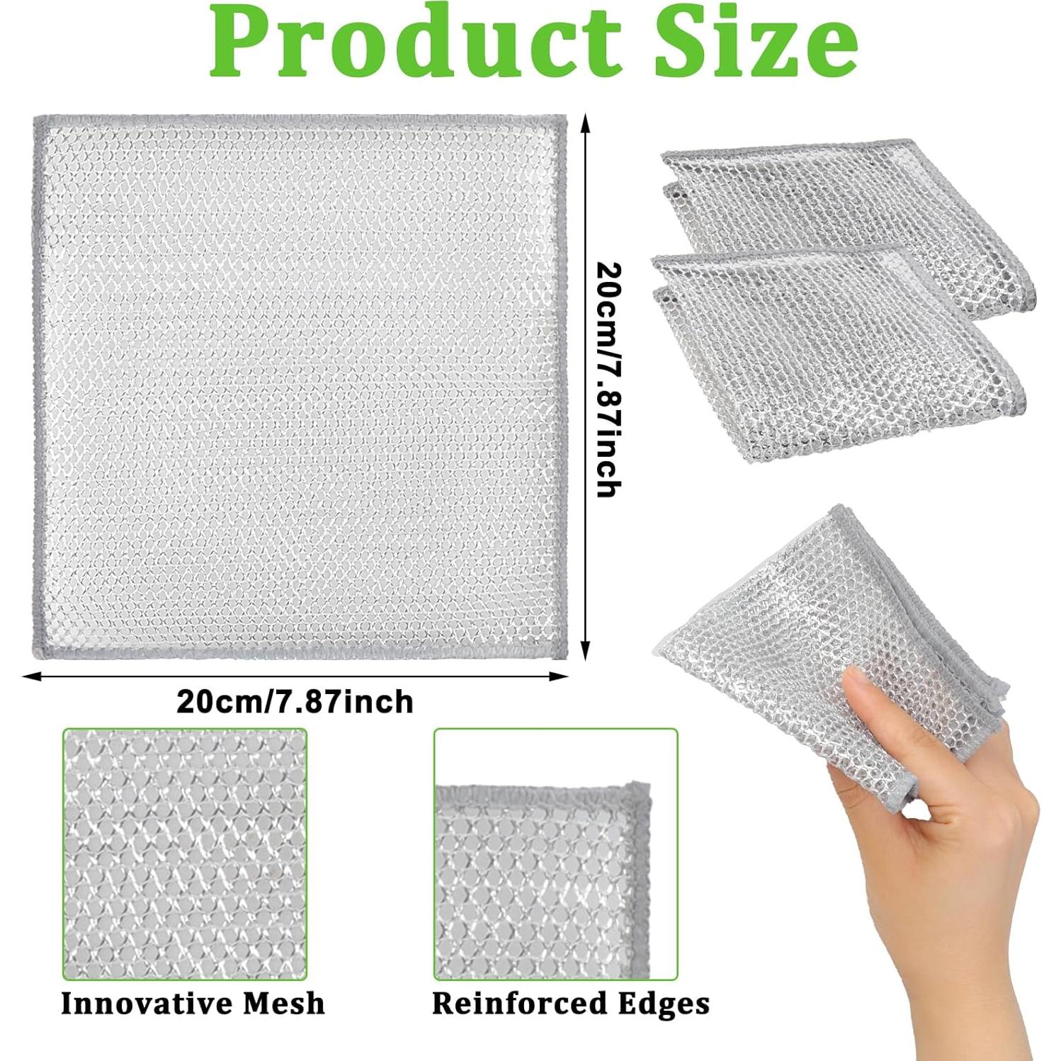 15 Paños de Alambre Antirrayaduras Loghohu para Lavado de Platos