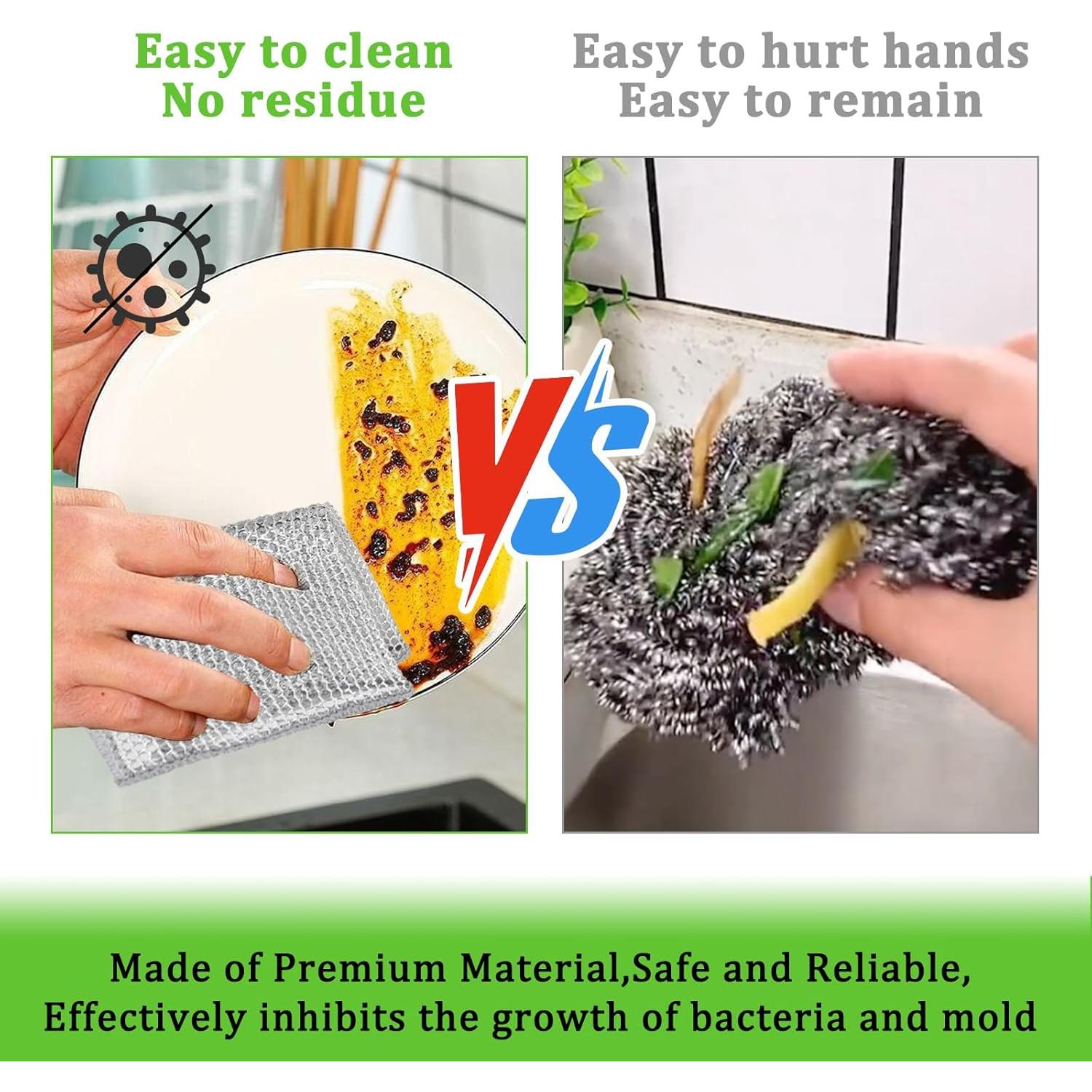 15 Paños de Alambre Antirrayaduras Loghohu para Lavado de Platos