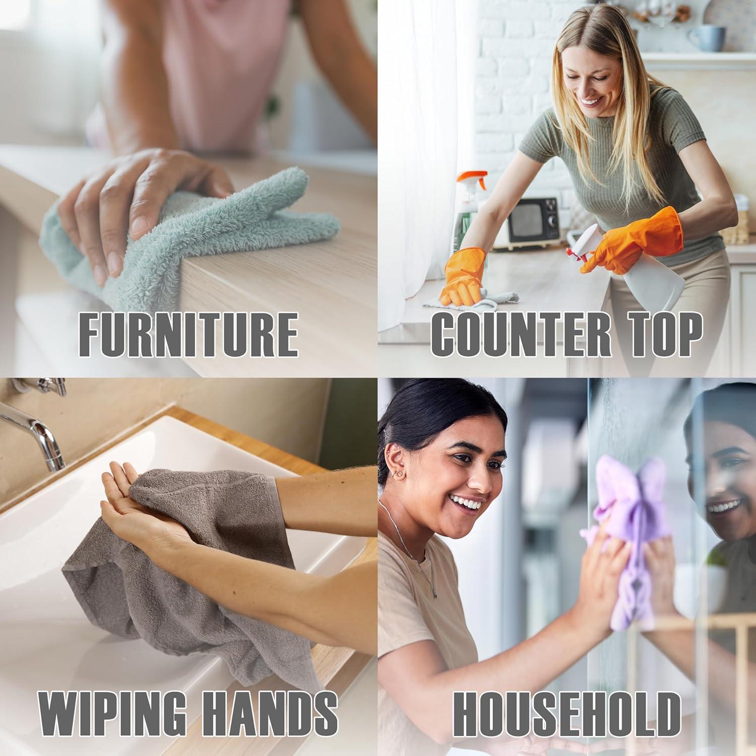 Toallas de Cocina ZUPERIA - Paquete de 12 Algodón 100% 40x48cm