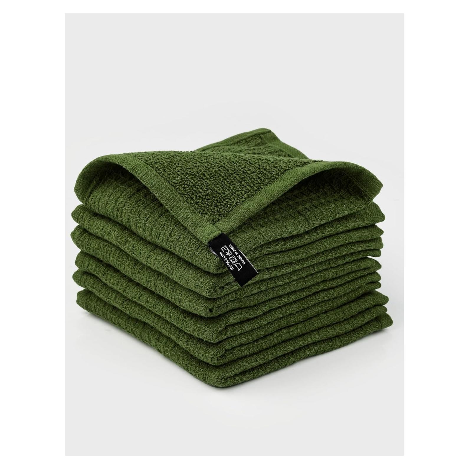 Toallas de Cocina 100% Algodón Candy Cottons 30x30 cm Paquete de 6