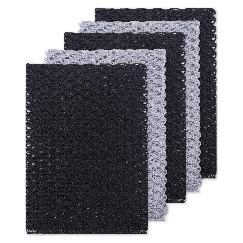 Paños de Lavado de Platos Olivia Tree 5 Piezas 28x28 cm