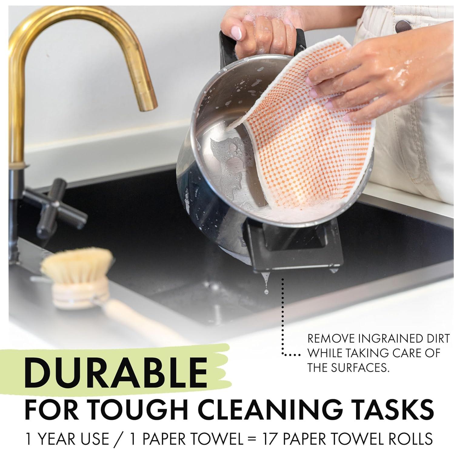 Paquete de 5 Paños de Cocina Suecos SUPERSCANDI - Biodegradables