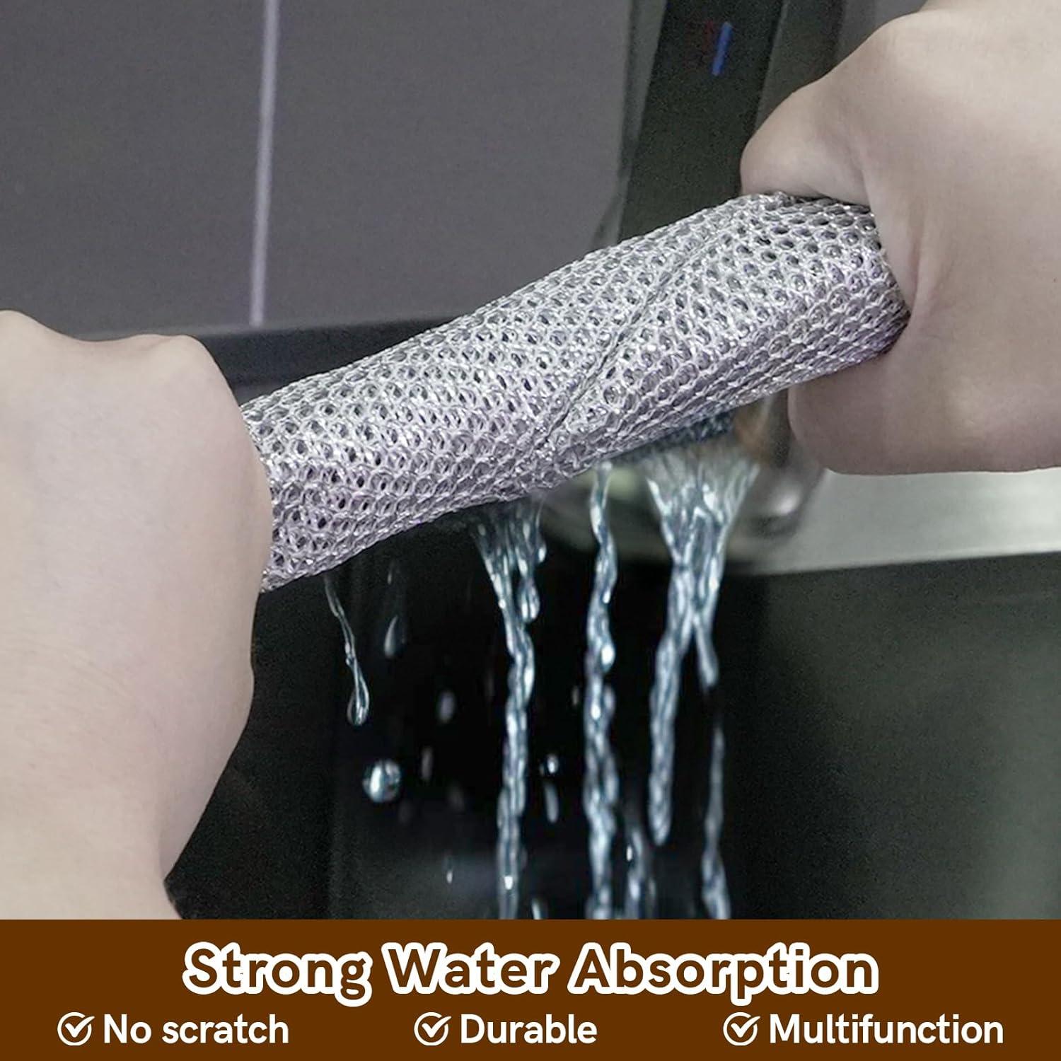 12 Trapos de Cocina Puretor Doble Cara No Rayantes 20.1 cm